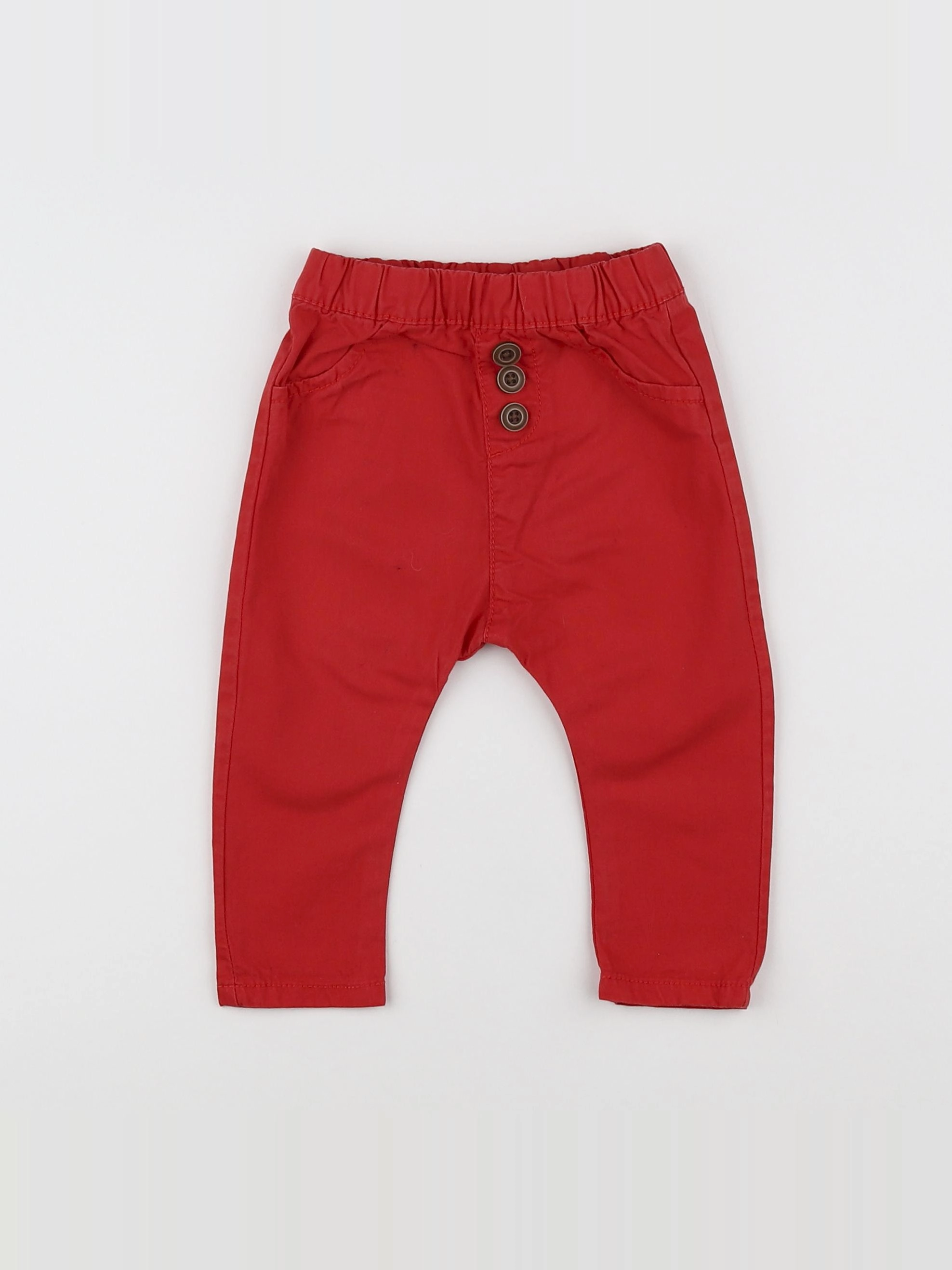 Tape à l'oeil - pantalon rouge - 9 mois