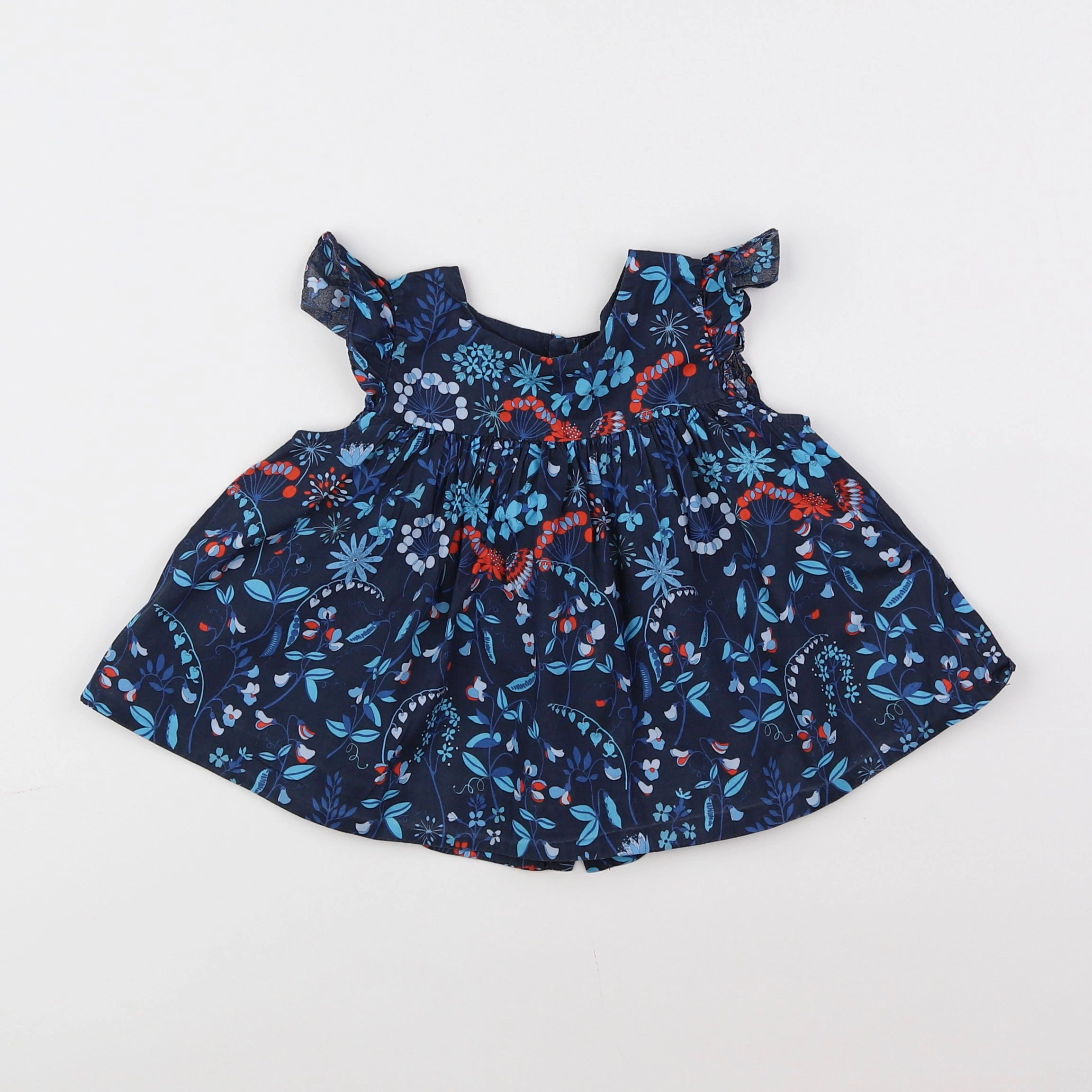 Jacadi - blouse bleu - 18 mois