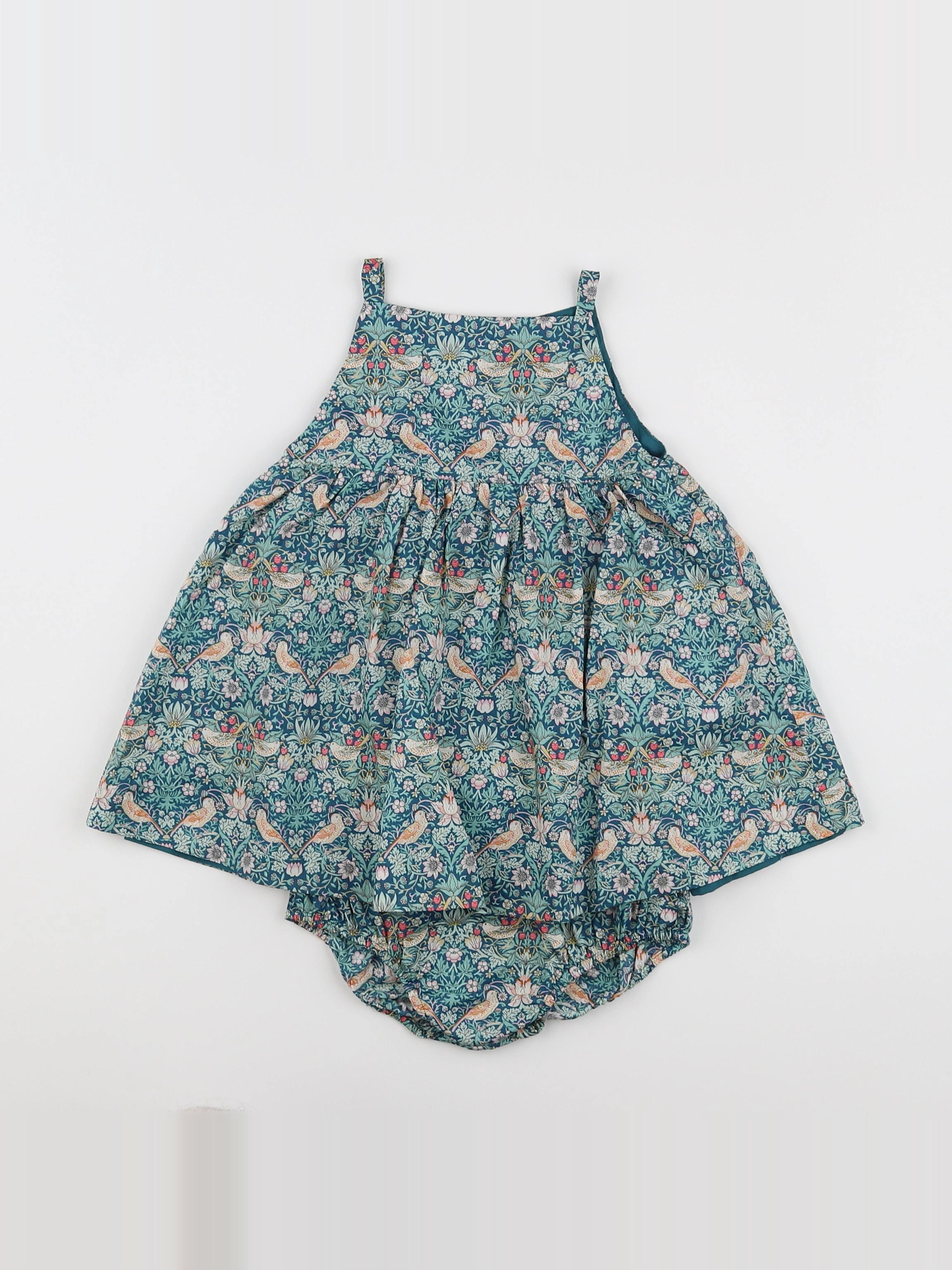 Natalys - robe vert - 9 mois