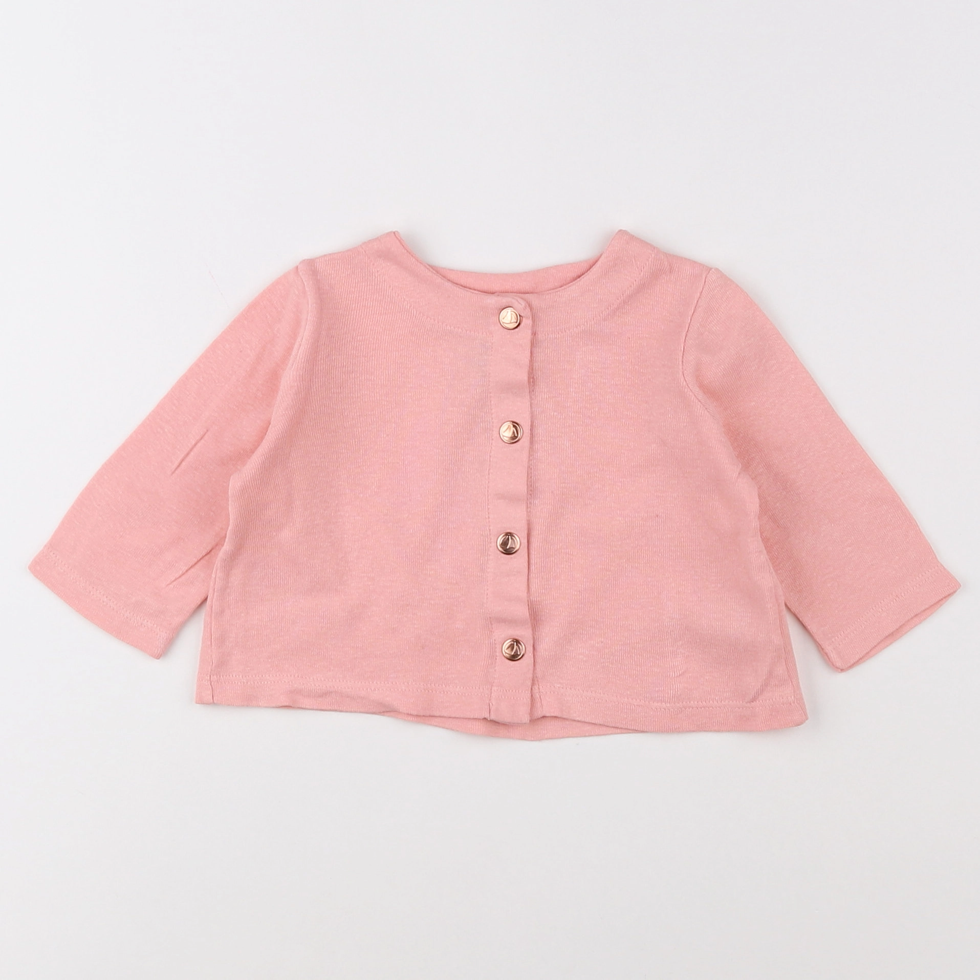 Petit Bateau - gilet rose - 3 mois