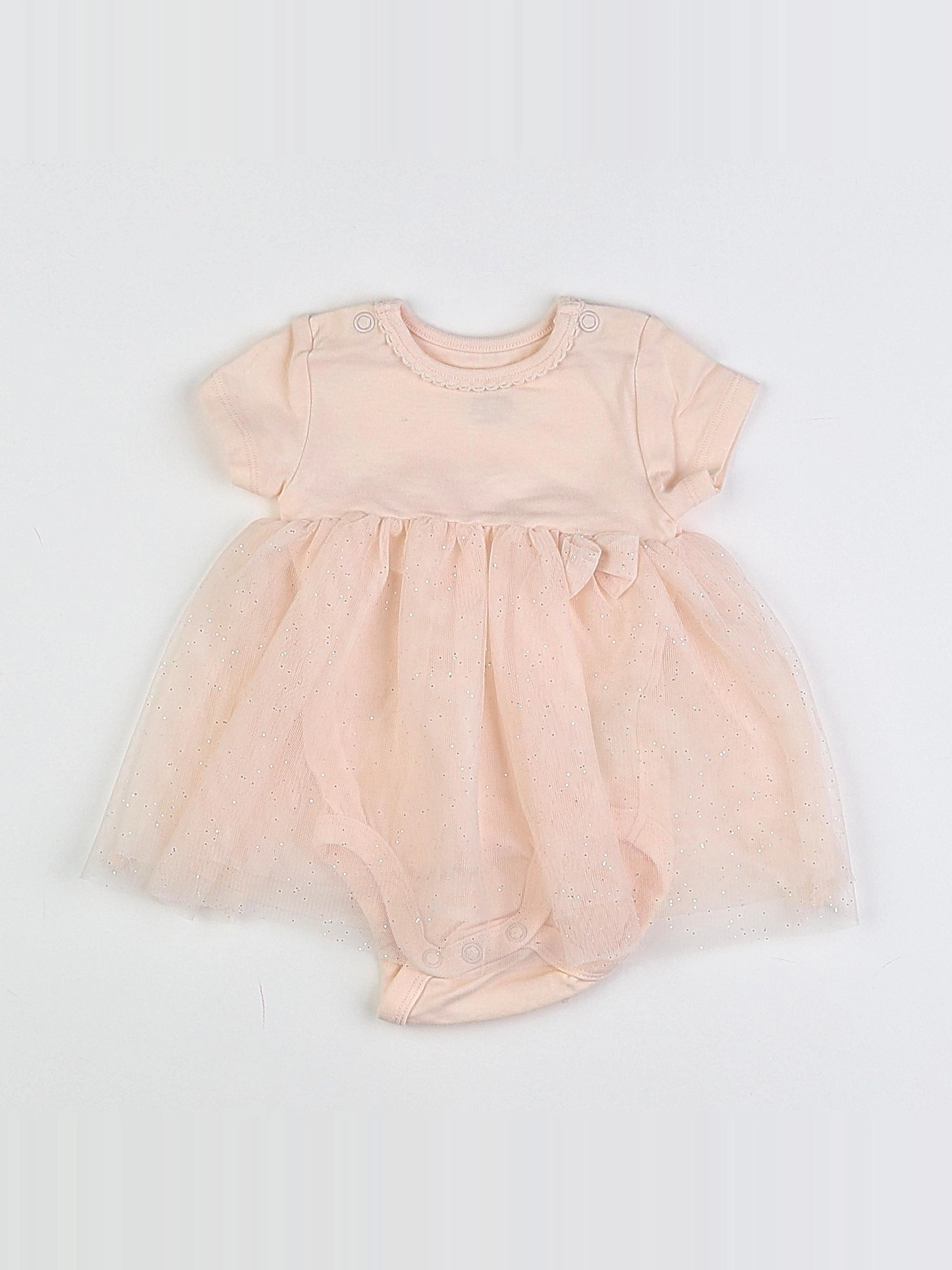 H&M - body robe rose - 1 mois