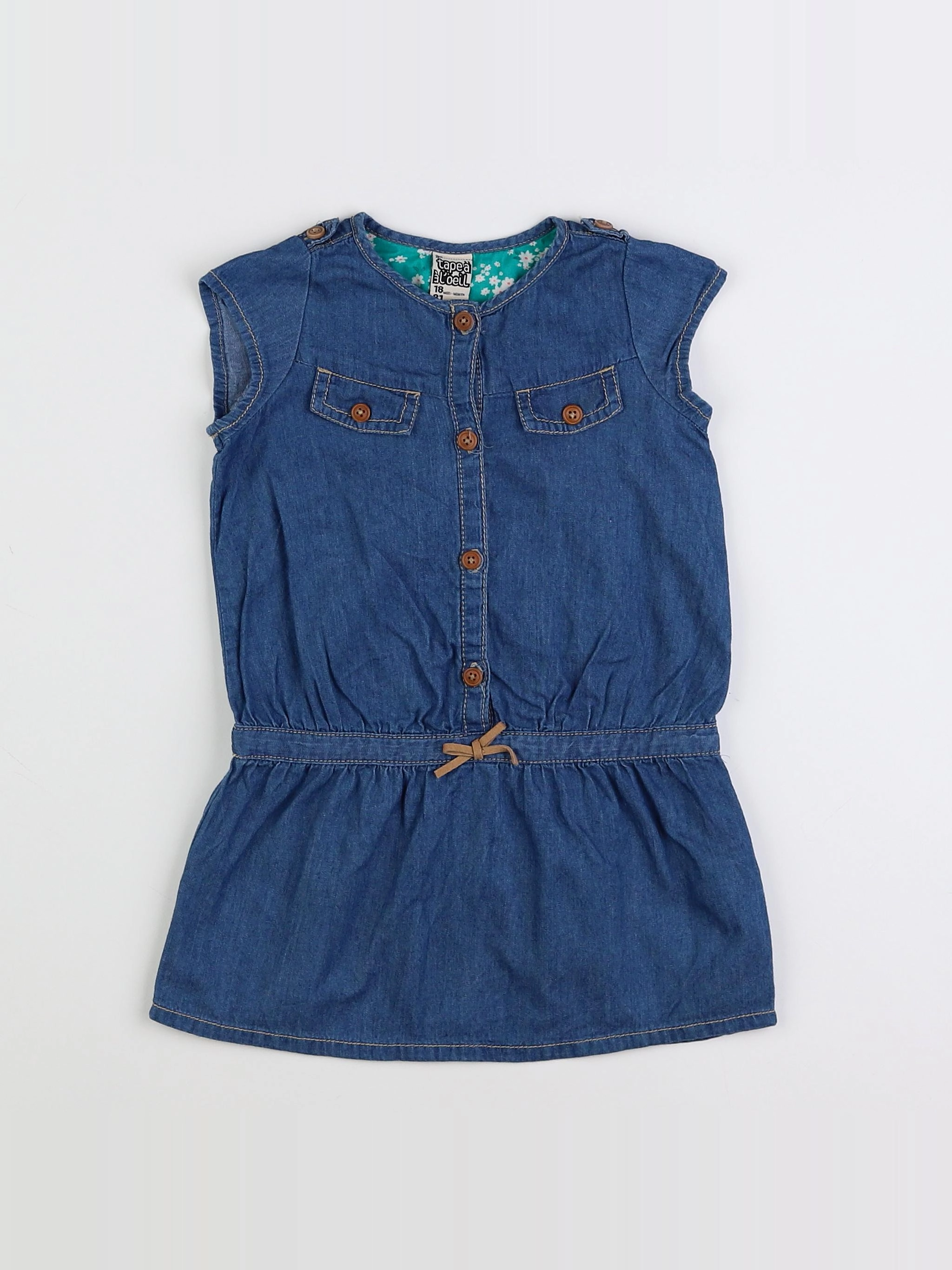 Tape à l'oeil - robe bleu - 18 mois