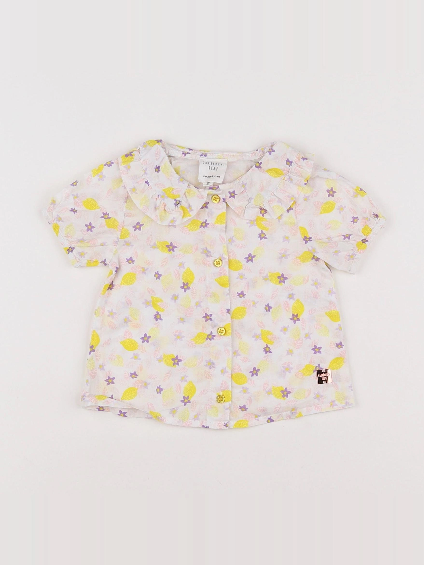 Carrément Beau - chemise jaune, multicolore - 9 mois