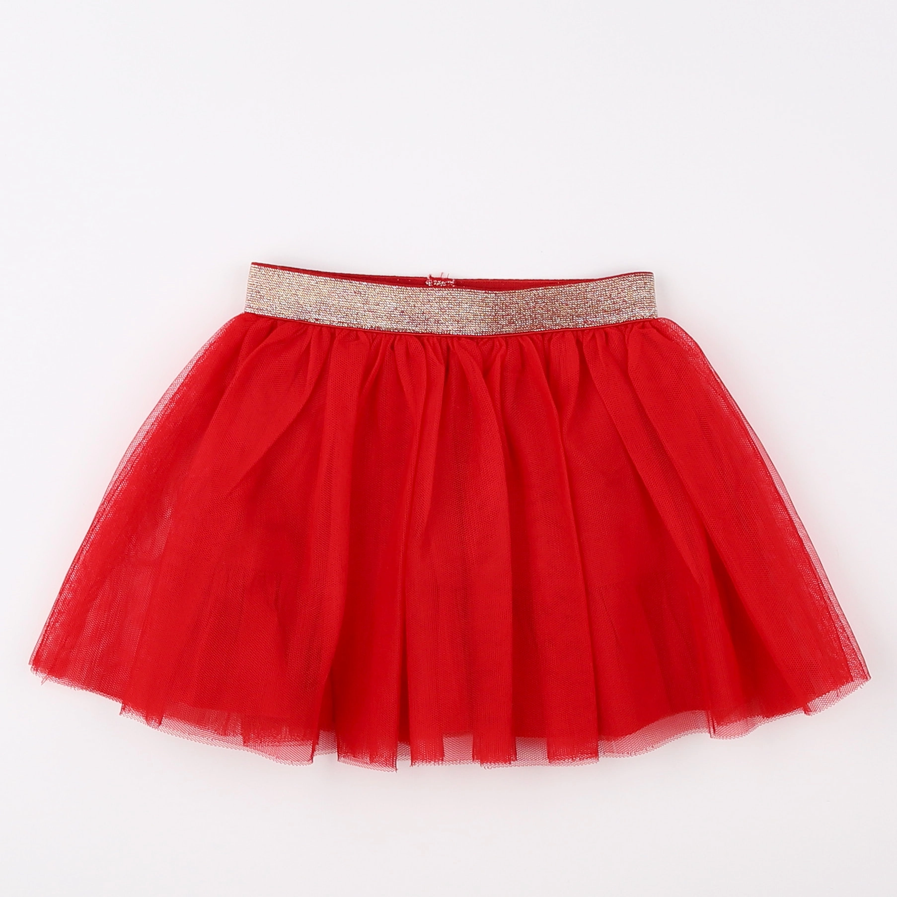 Vertbaudet - jupe rouge - 18 mois