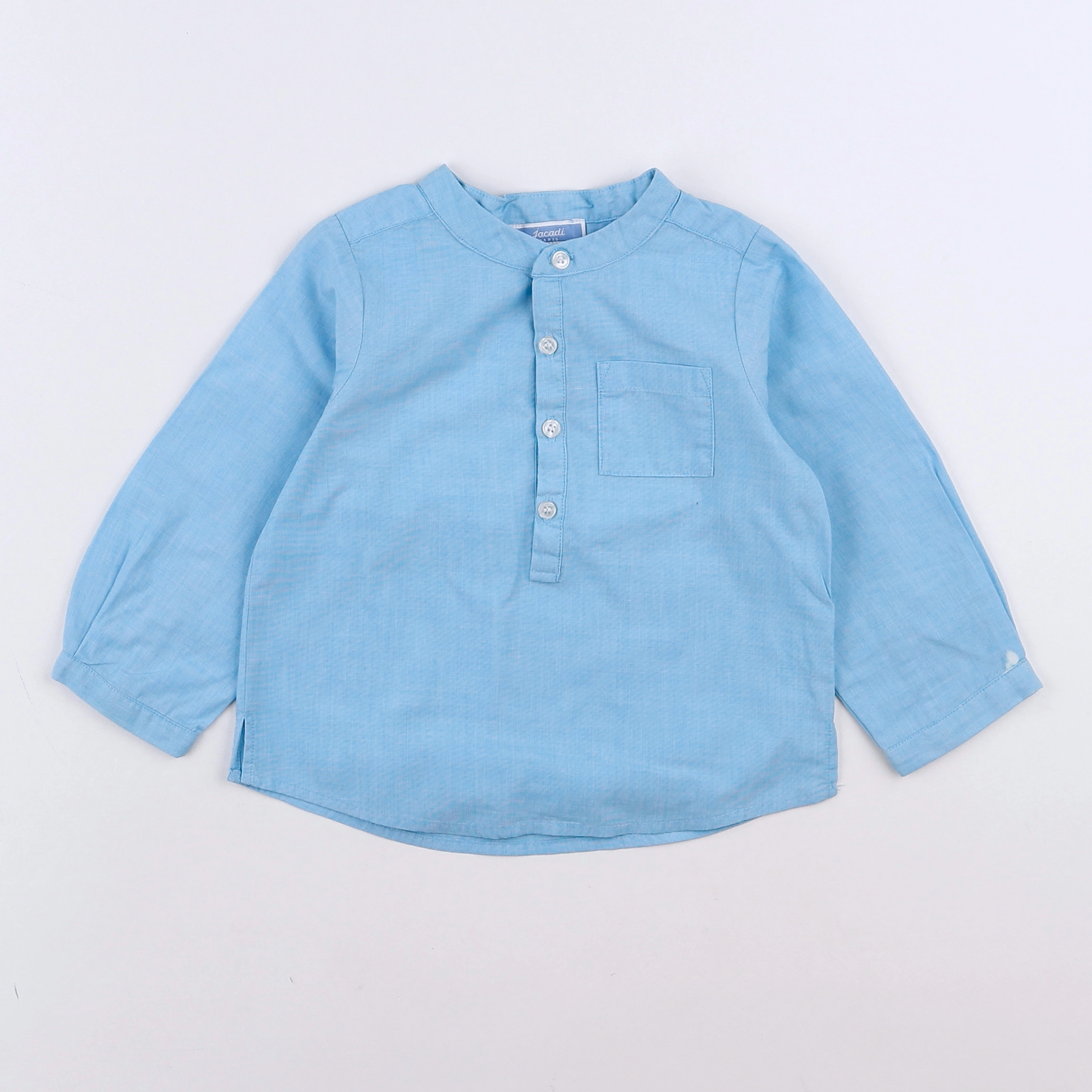 Jacadi - chemise bleu - 12 mois