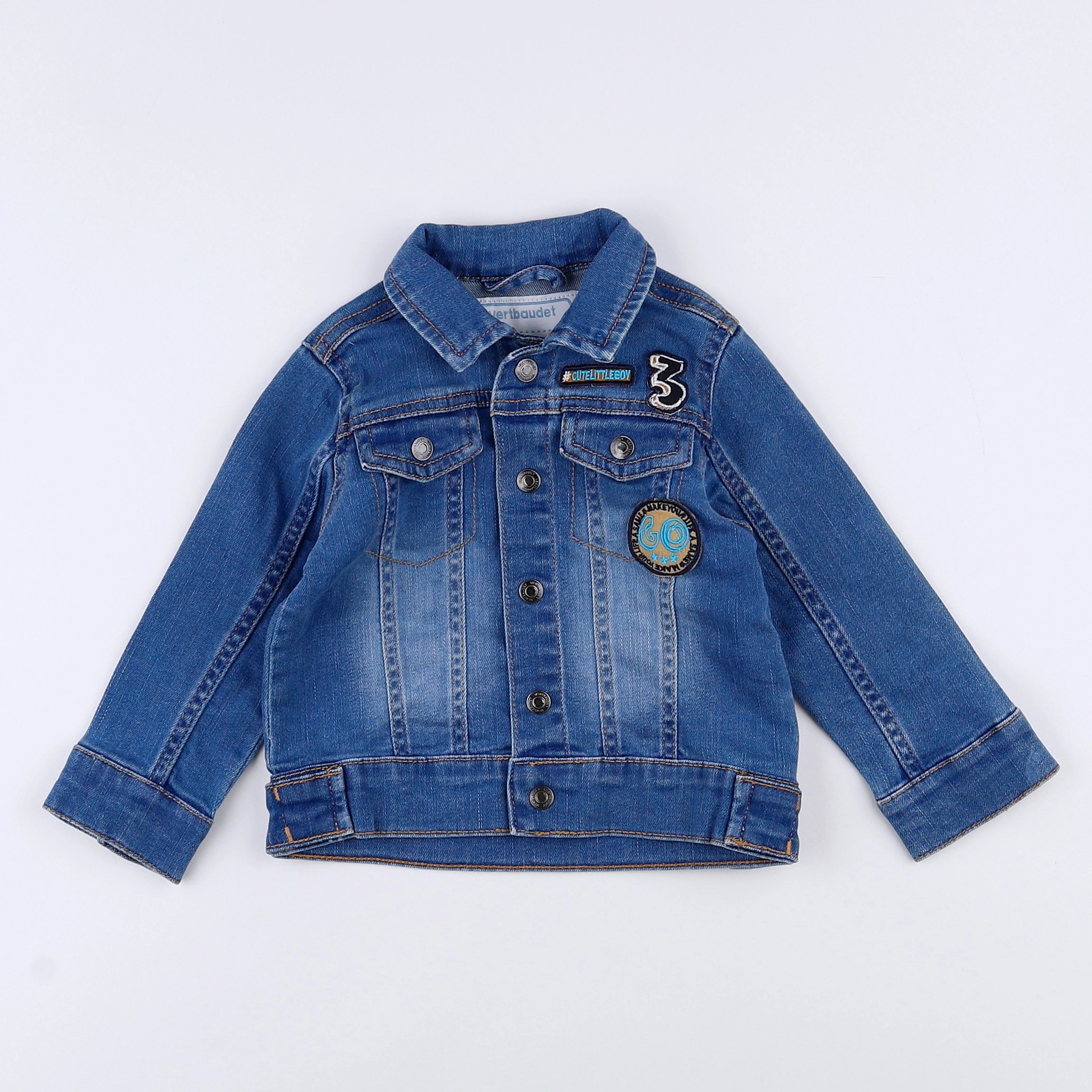 Vertbaudet - veste bleu - 18 mois
