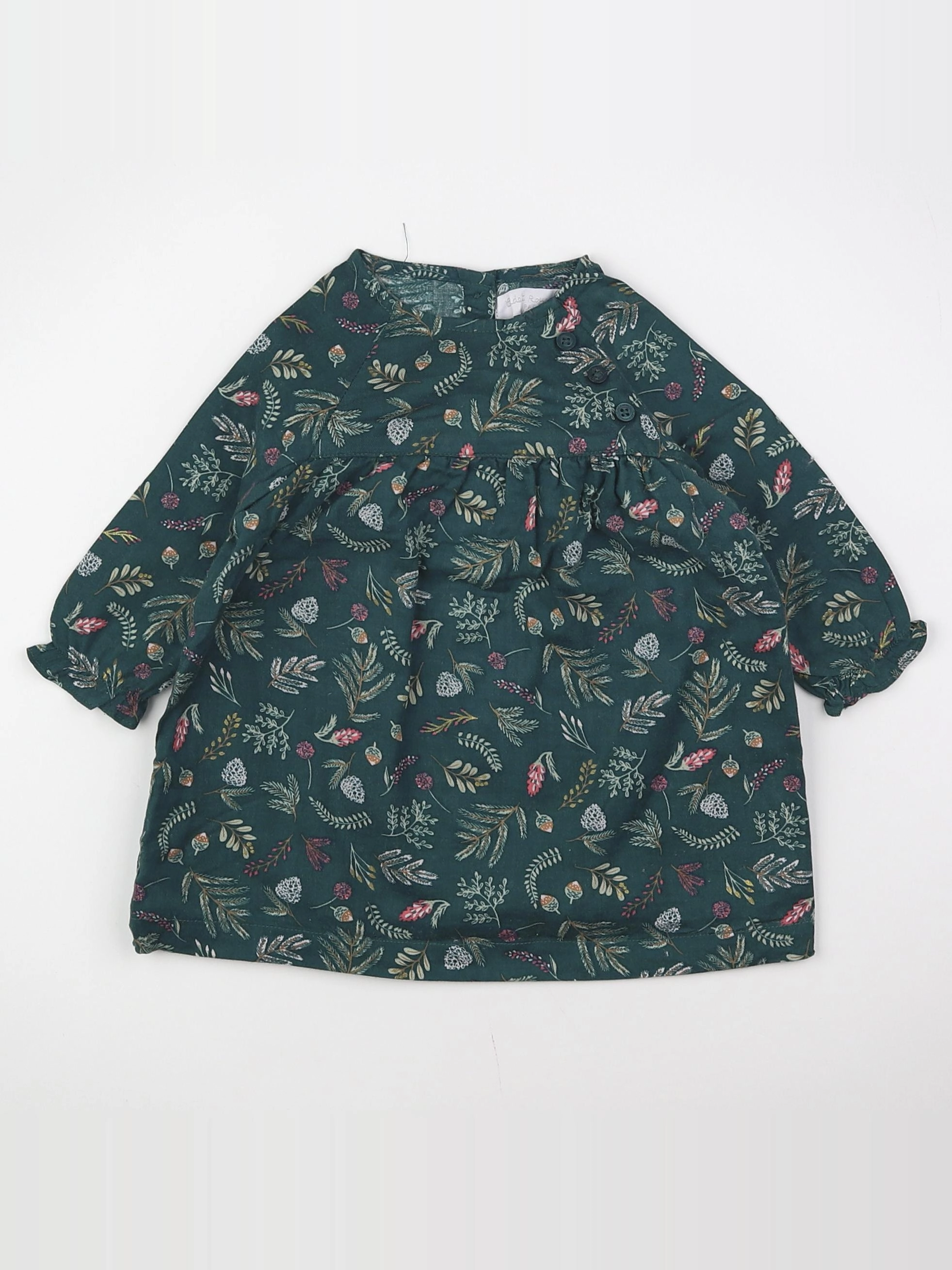 Cadet Rousselle - robe vert - 6 mois