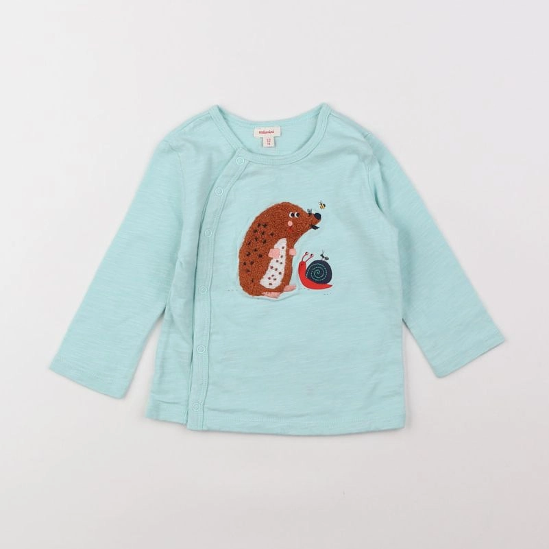 Catimini - tee-shirt bleu - 12 mois