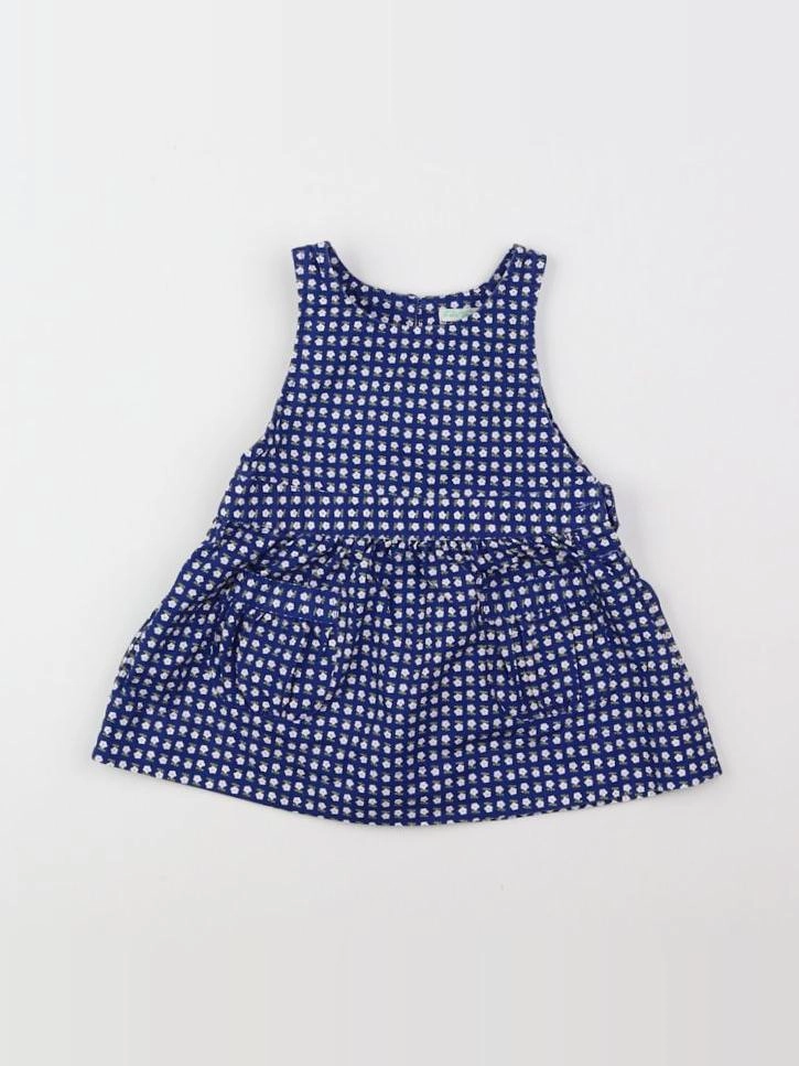Benetton - robe bleu - 6 mois