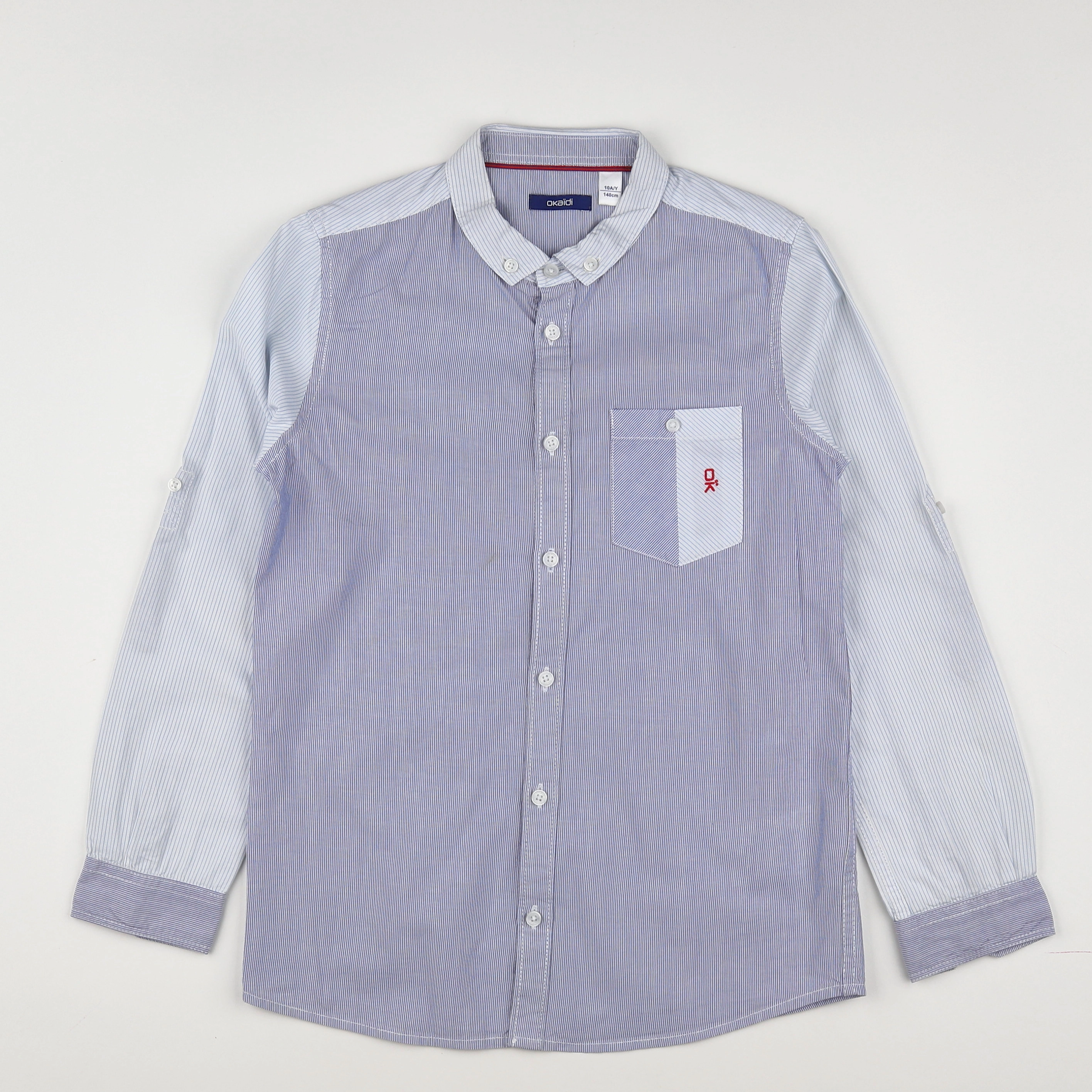 Okaidi - chemise bleu - 10 ans