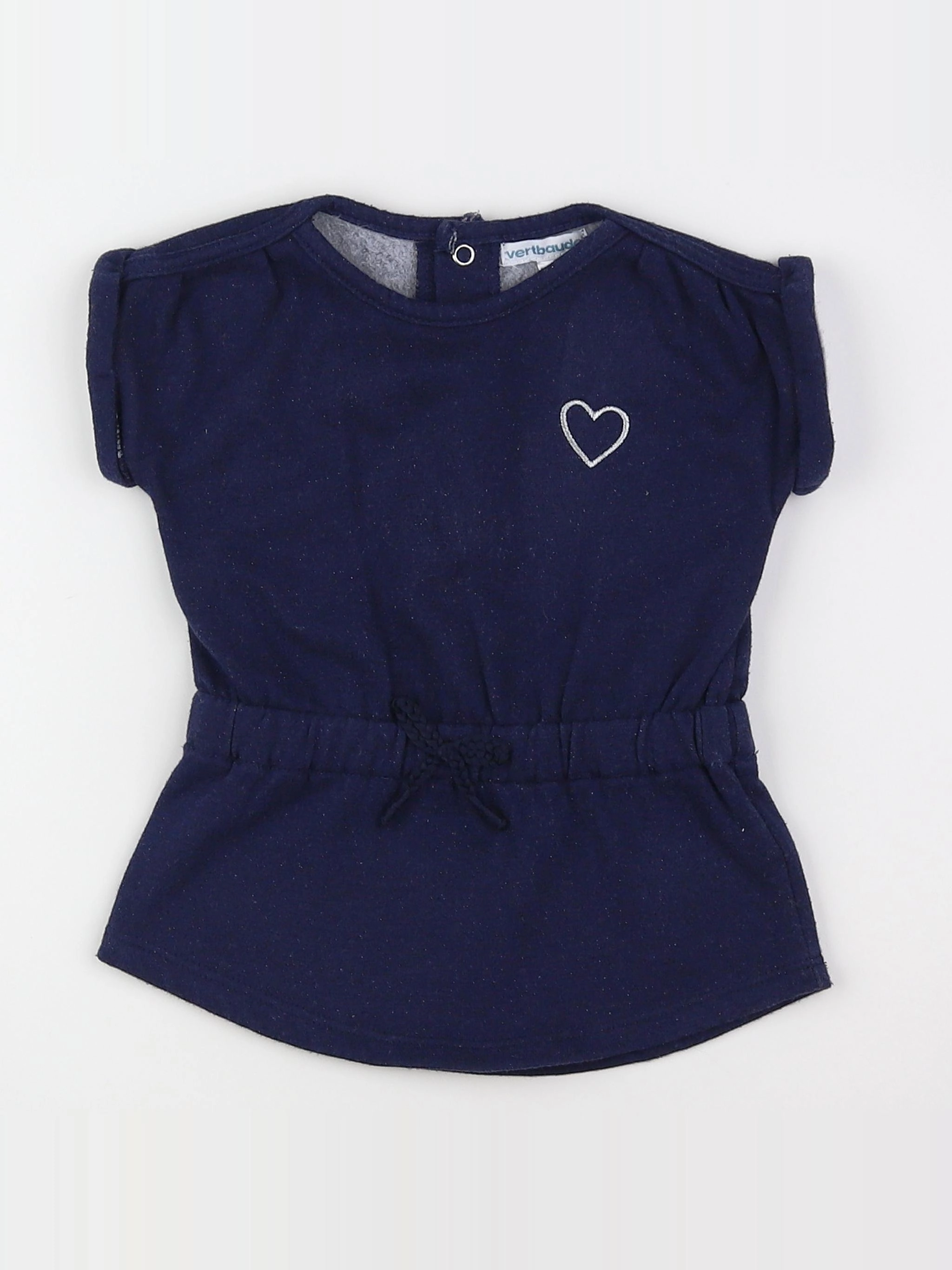 Vertbaudet - robe bleu - 9 mois