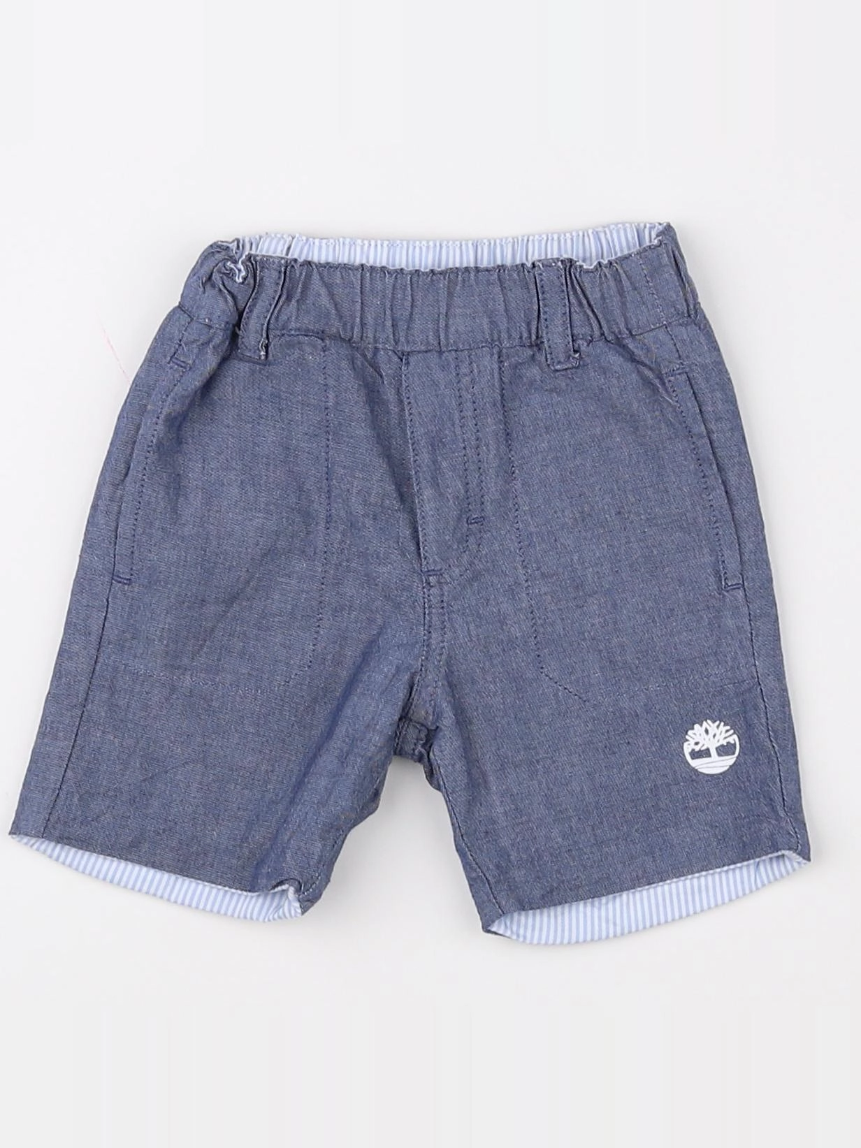 Timberland - short réversible bleu, blanc - 3 mois