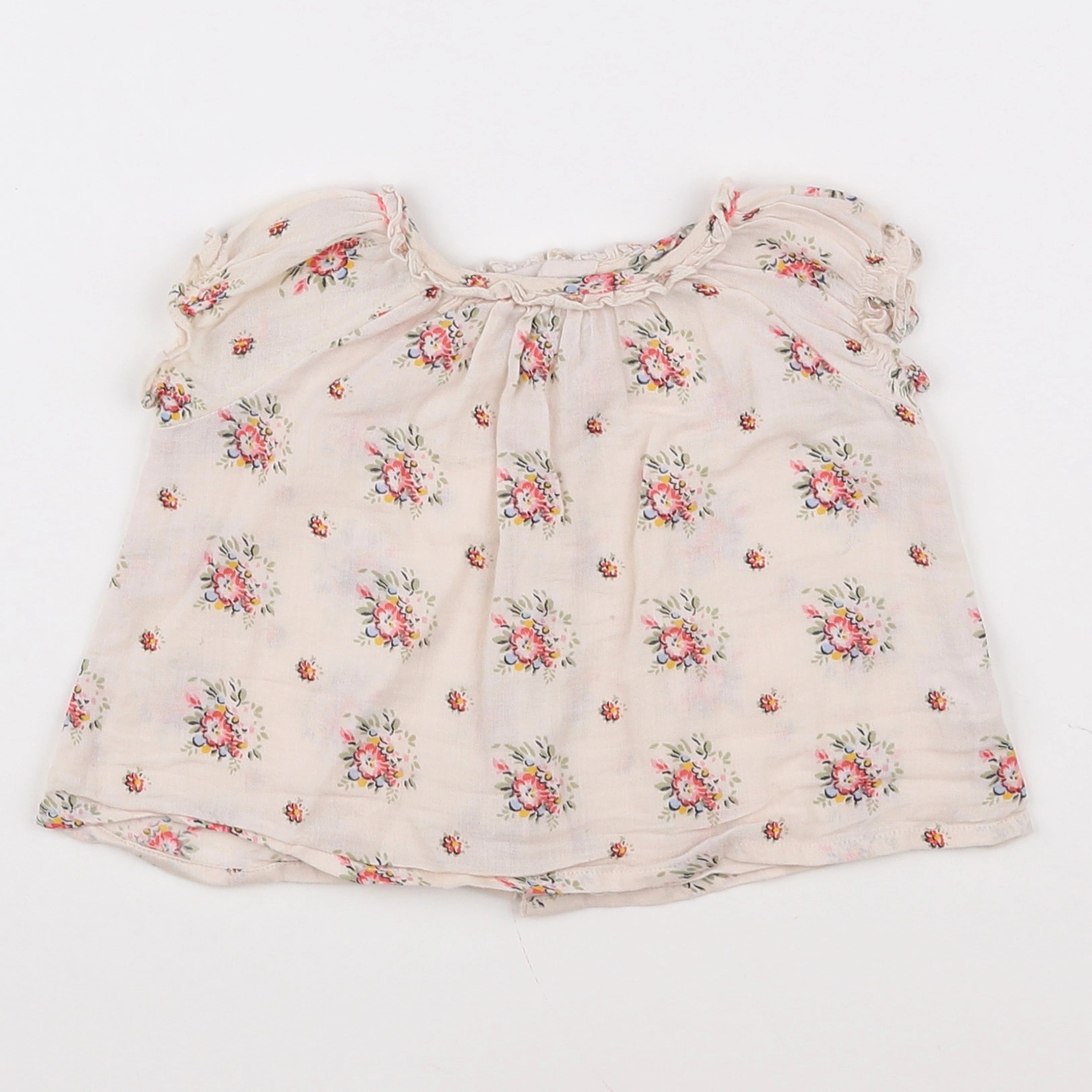 Bonpoint - blouse beige - 12 mois