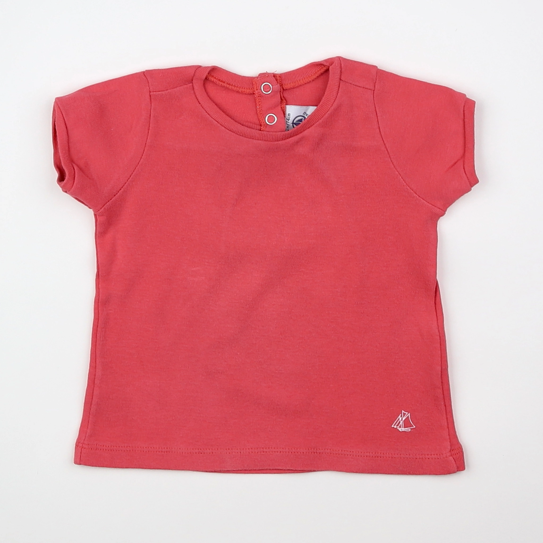 Petit Bateau - tee-shirt rose - 12 mois
