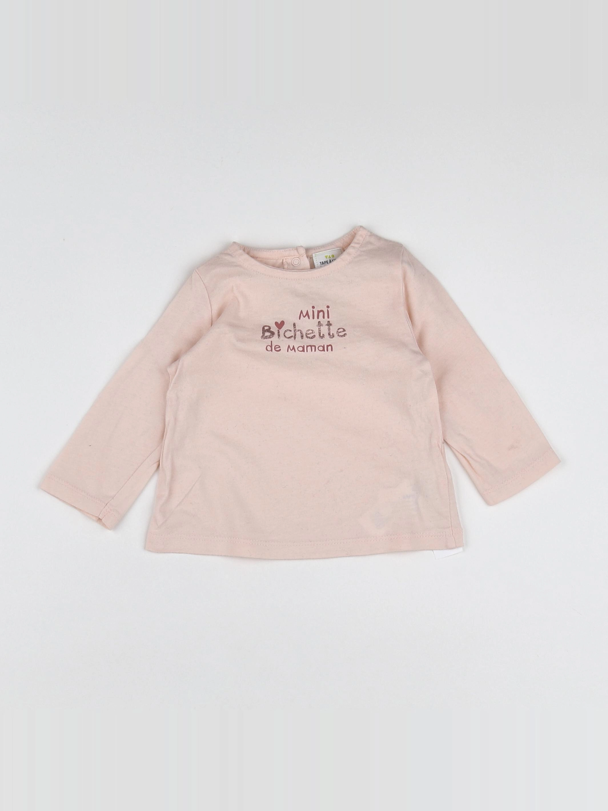 Tape à l'oeil - tee-shirt rose - 9 mois