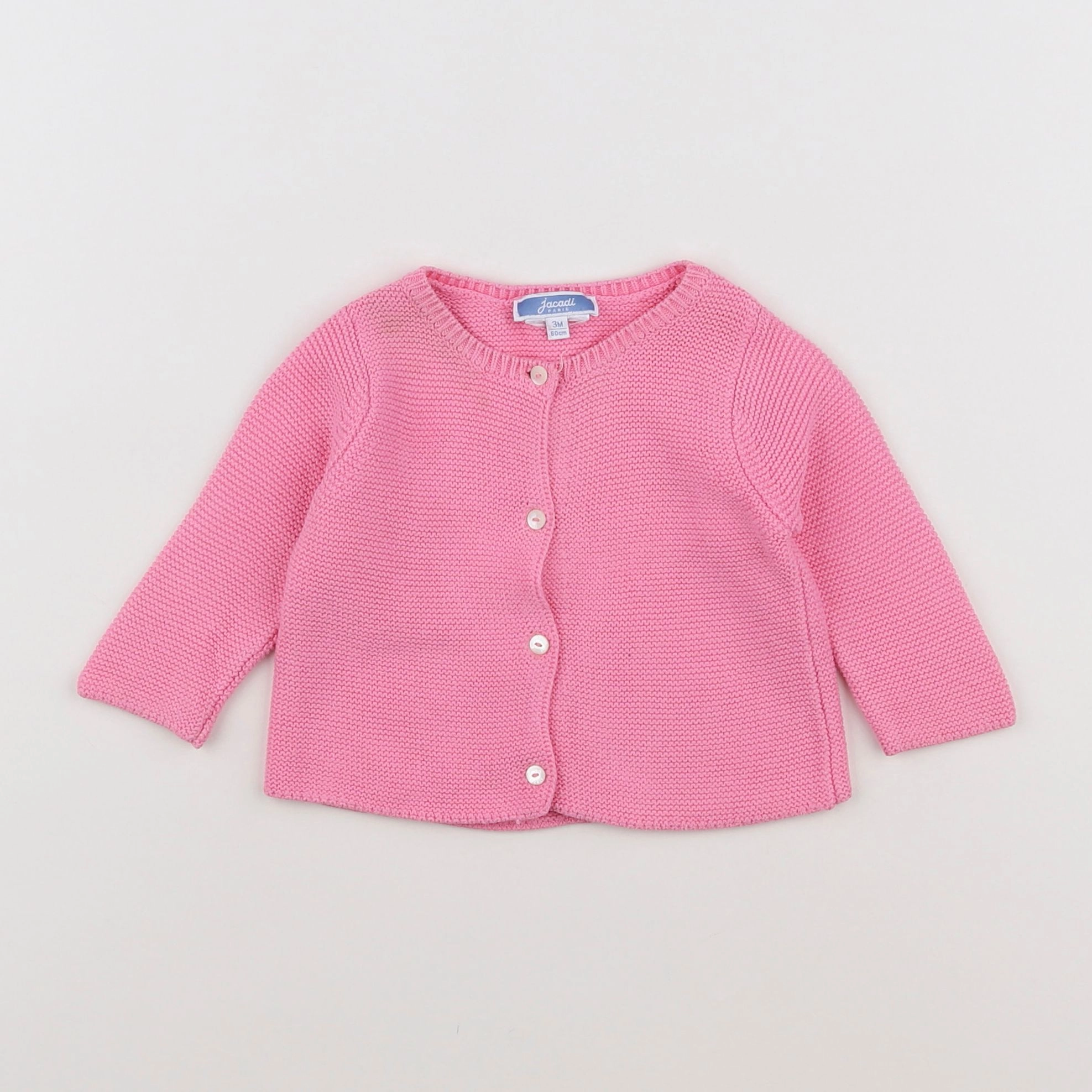 Jacadi - gilet rose - 3 mois