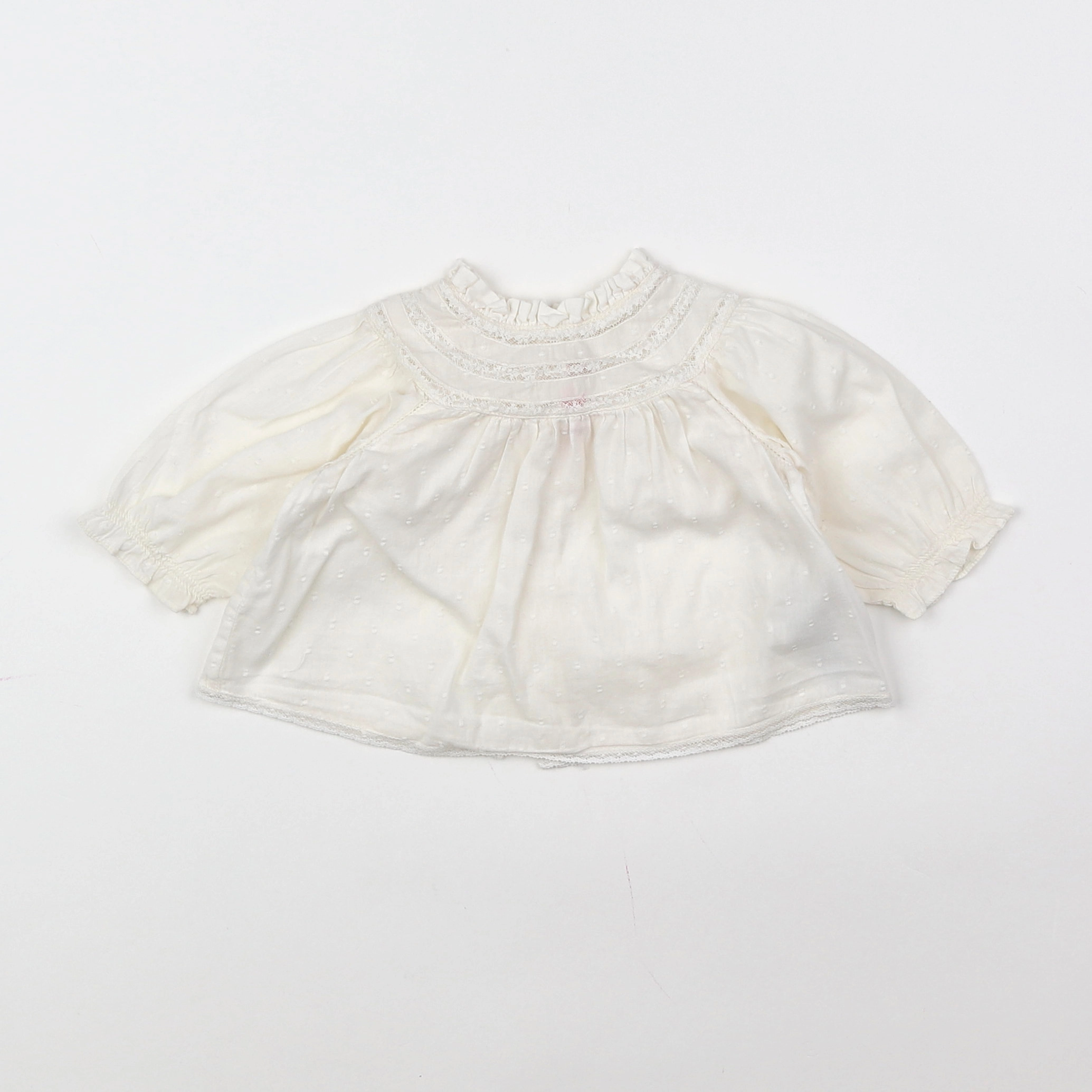 Bonpoint - blouse blanc - 3 mois