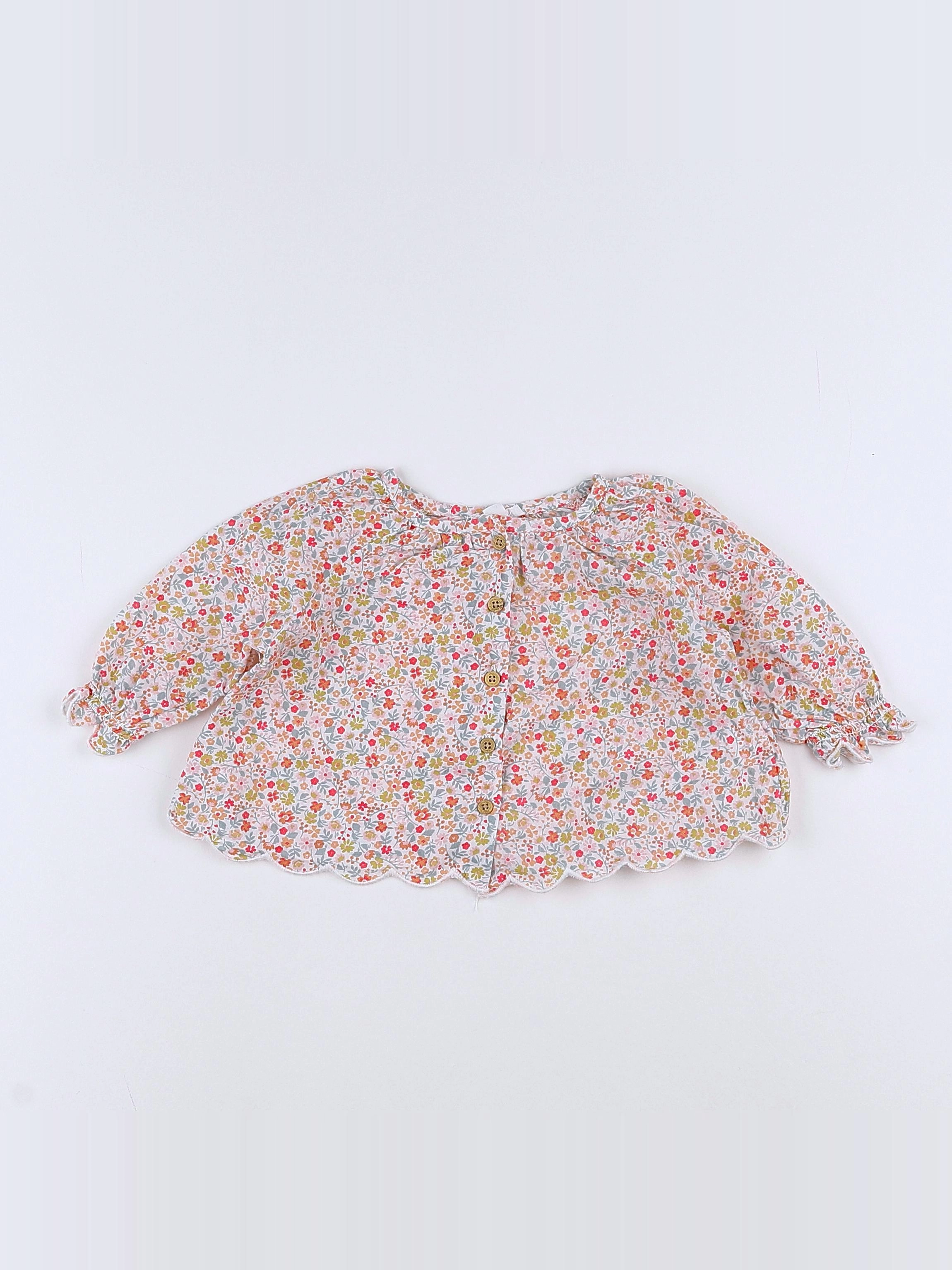 Vertbaudet - blouse multicolore - 3 mois
