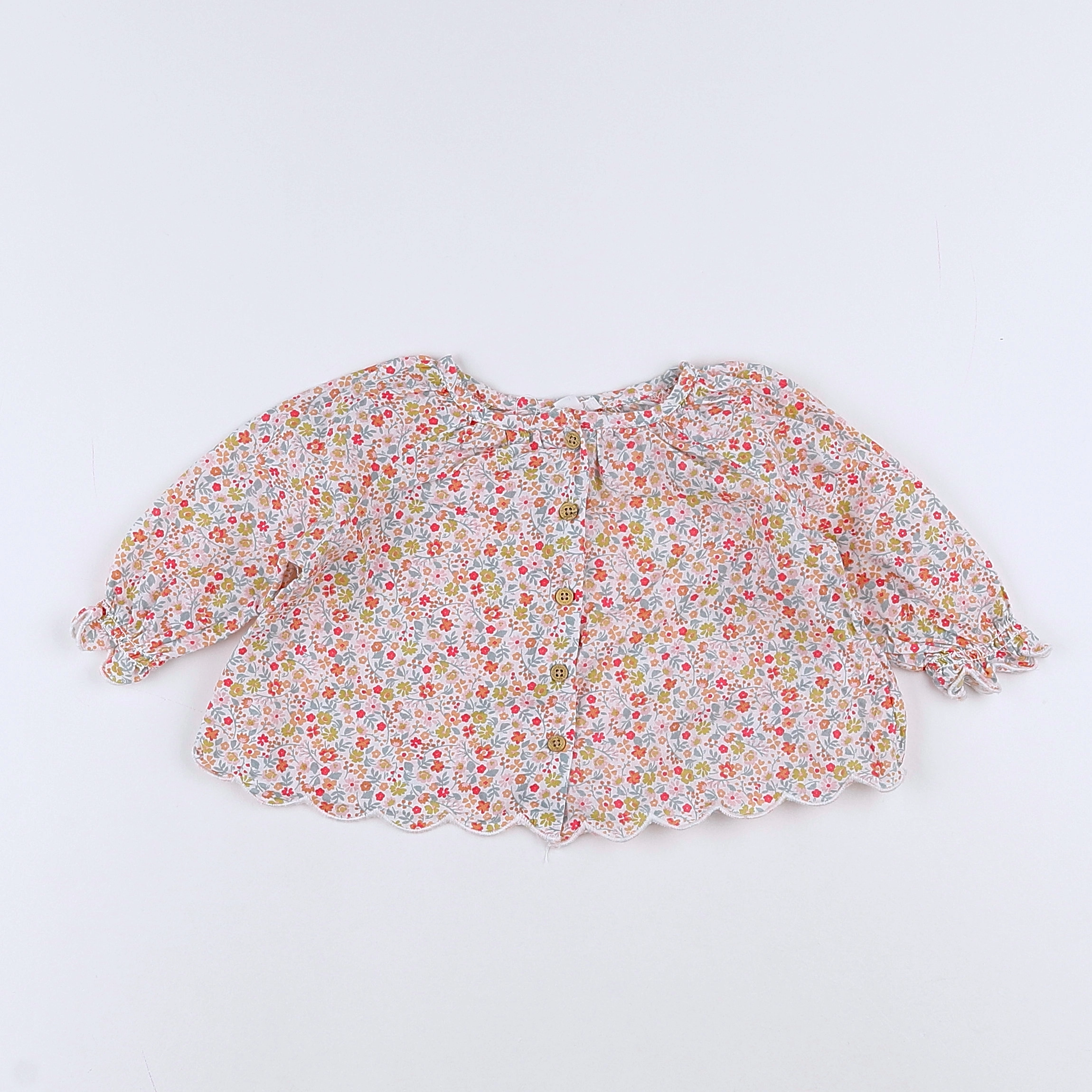Vertbaudet - blouse multicolore - 3 mois