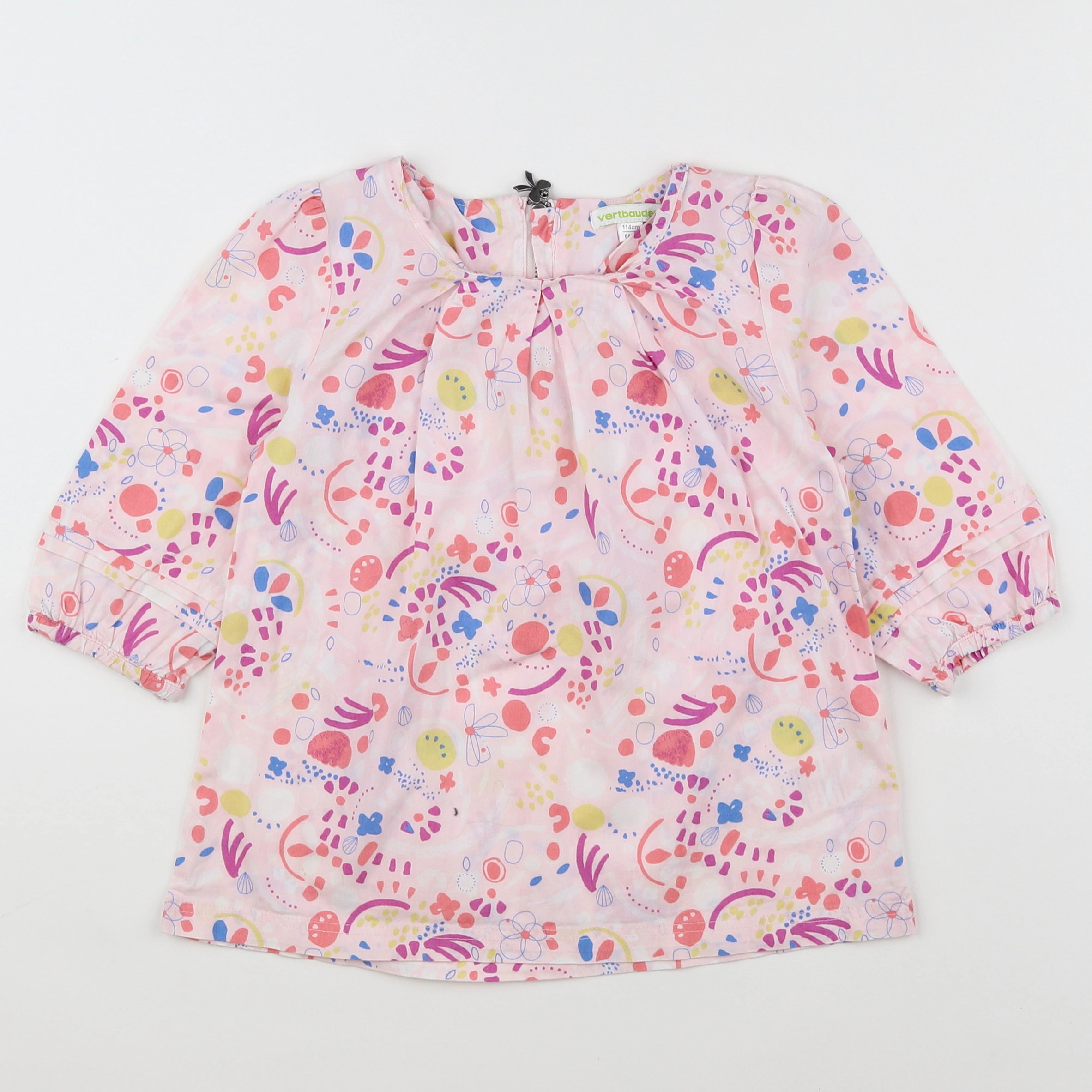 Vertbaudet - blouse rose - 6 ans