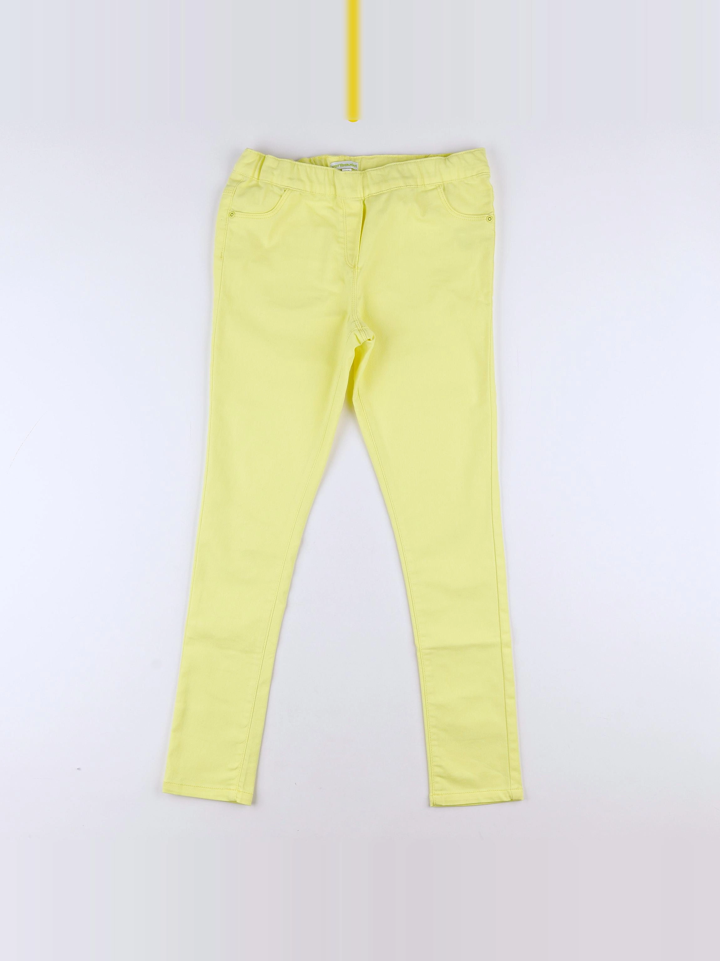 Vertbaudet - jegging jaune fluo - 12 ans