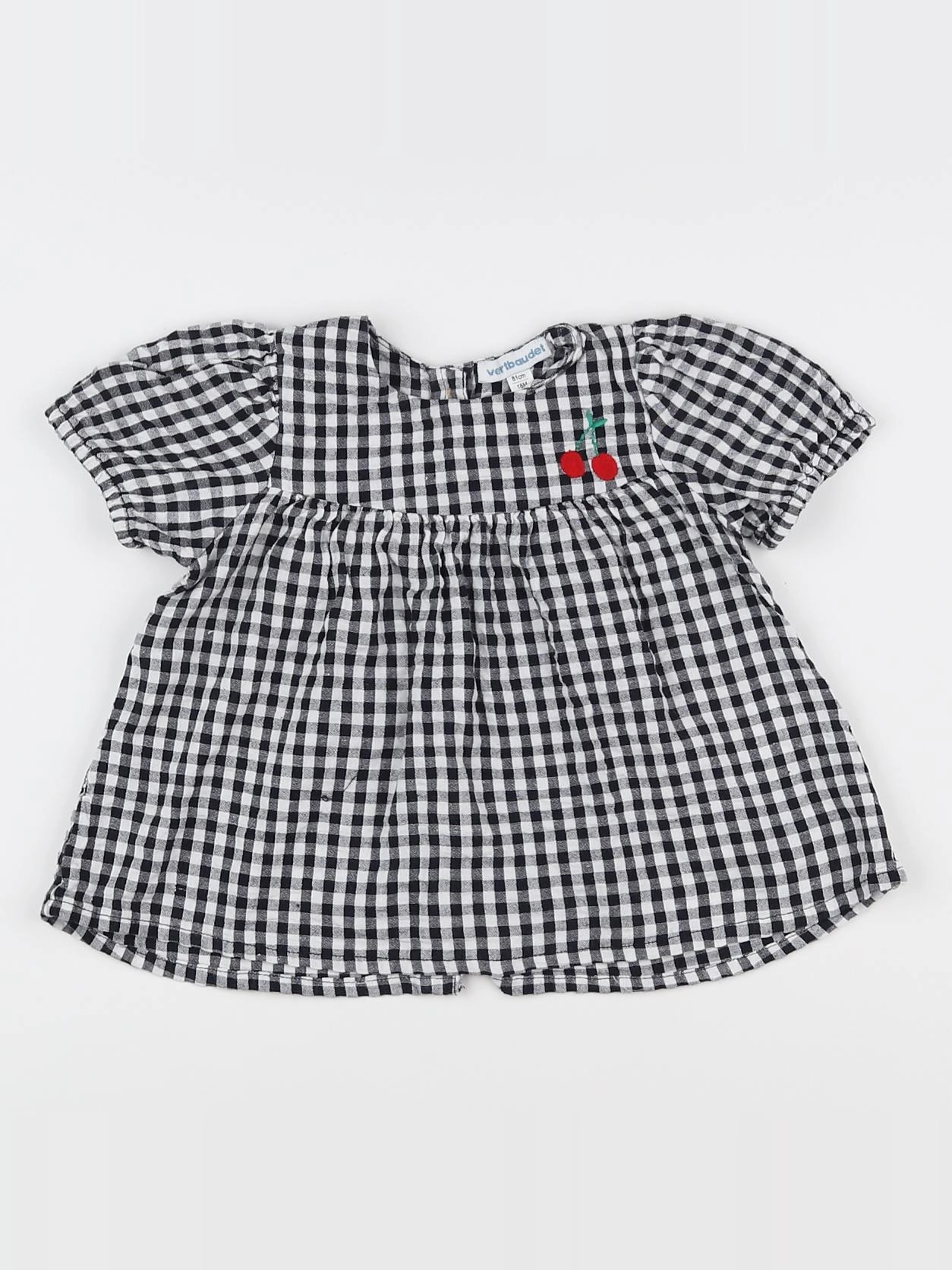 Vertbaudet - robe blanc, noir - 18 mois