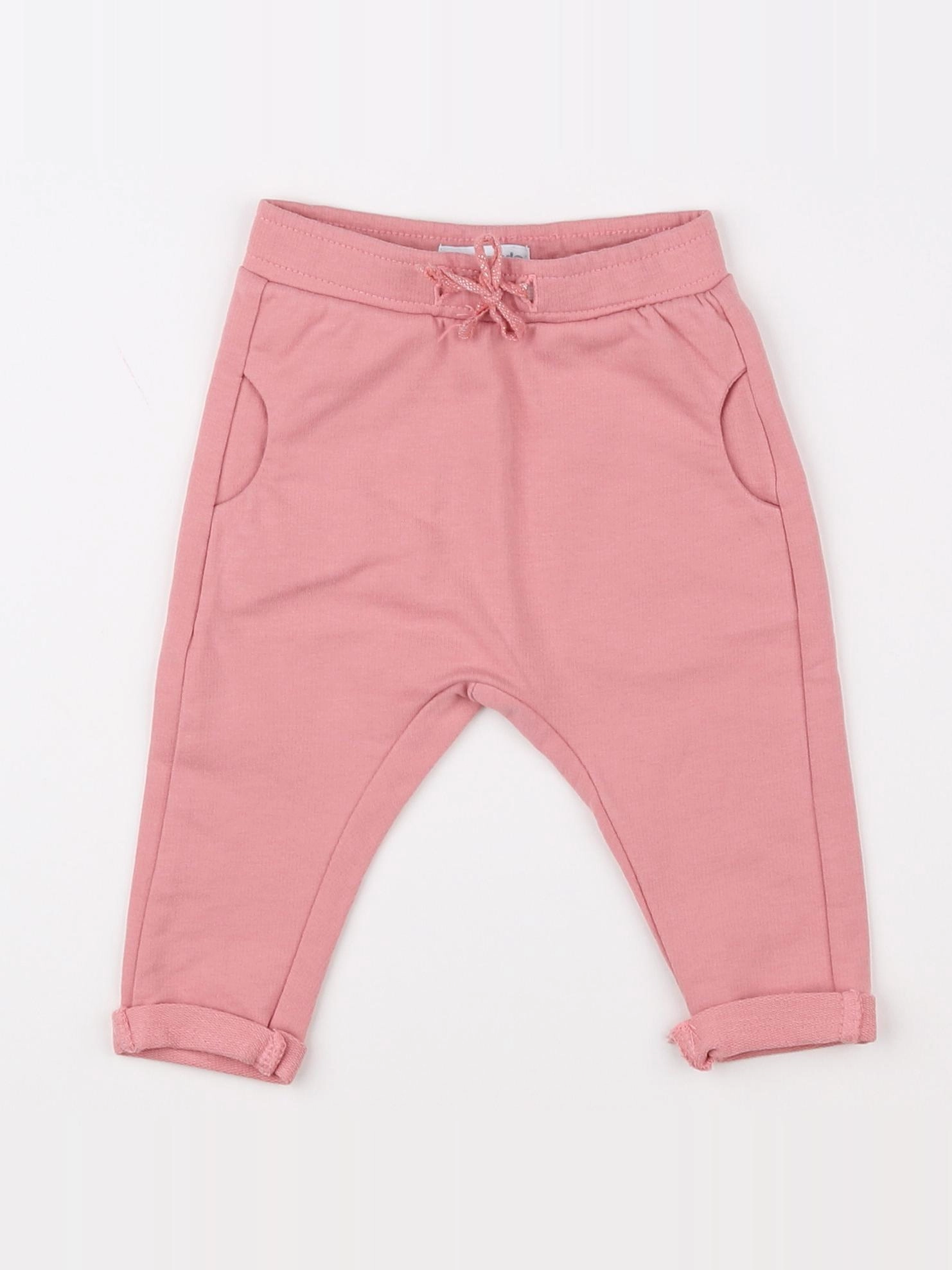 Vertbaudet - pantalon rose - 3 mois