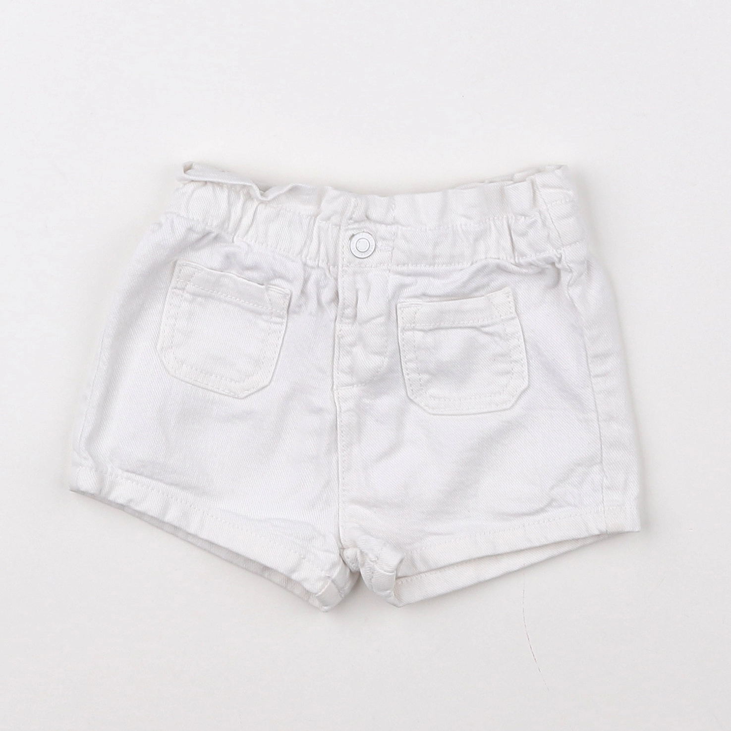 Vertbaudet - short blanc - 9 mois