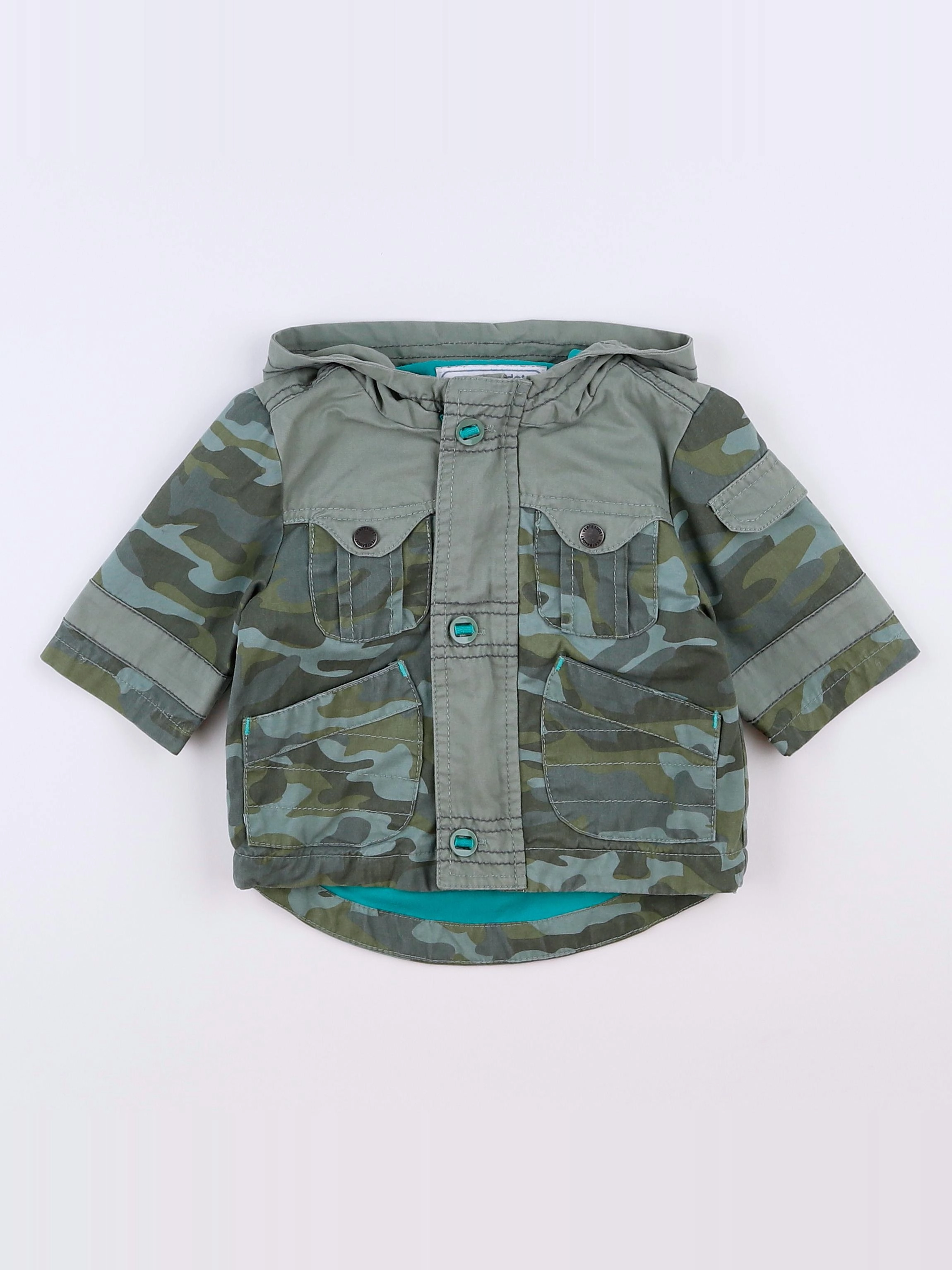 Vertbaudet - veste vert - 3 mois