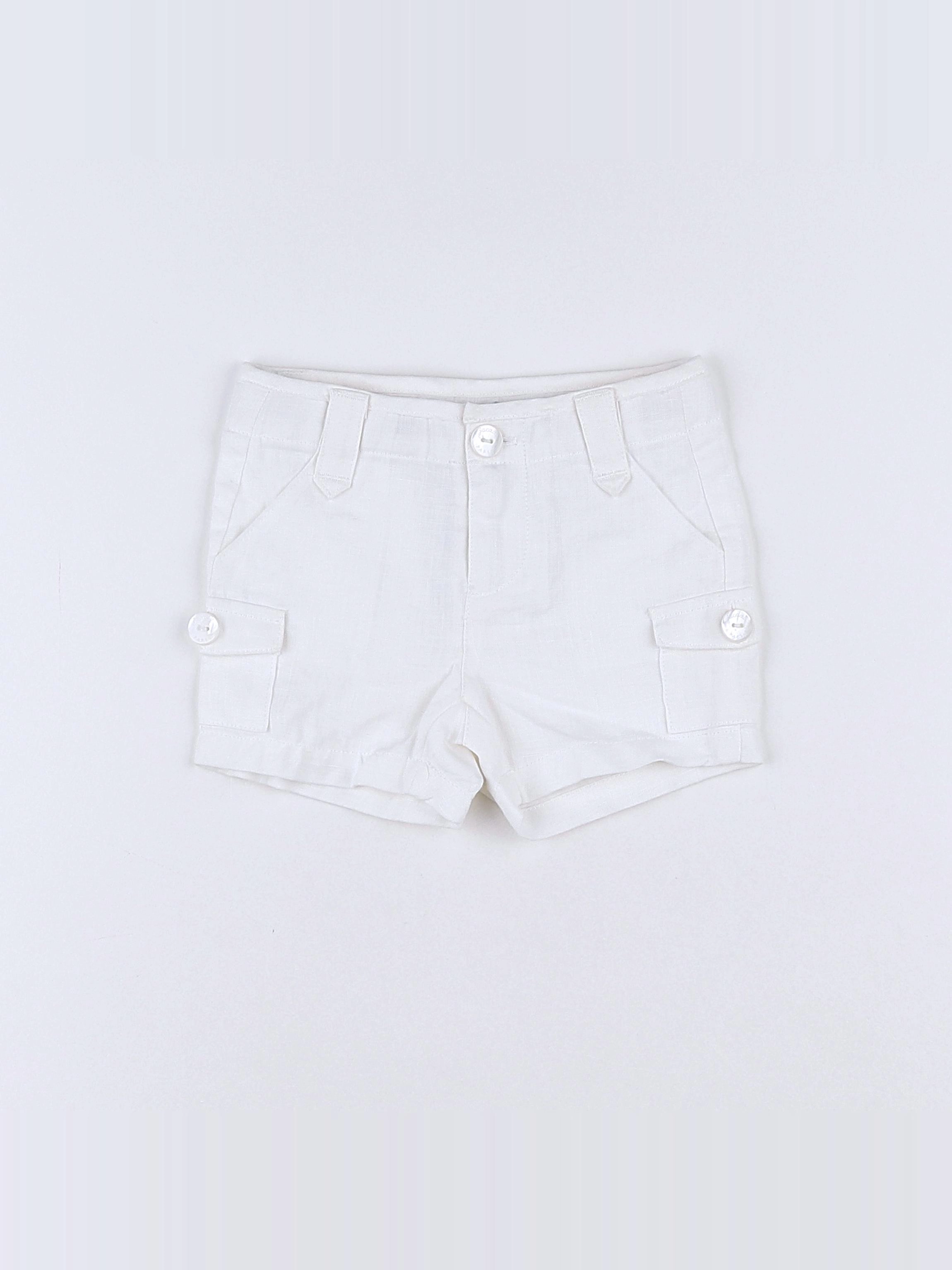 Jacadi - short blanc (état neuf) - 3 mois