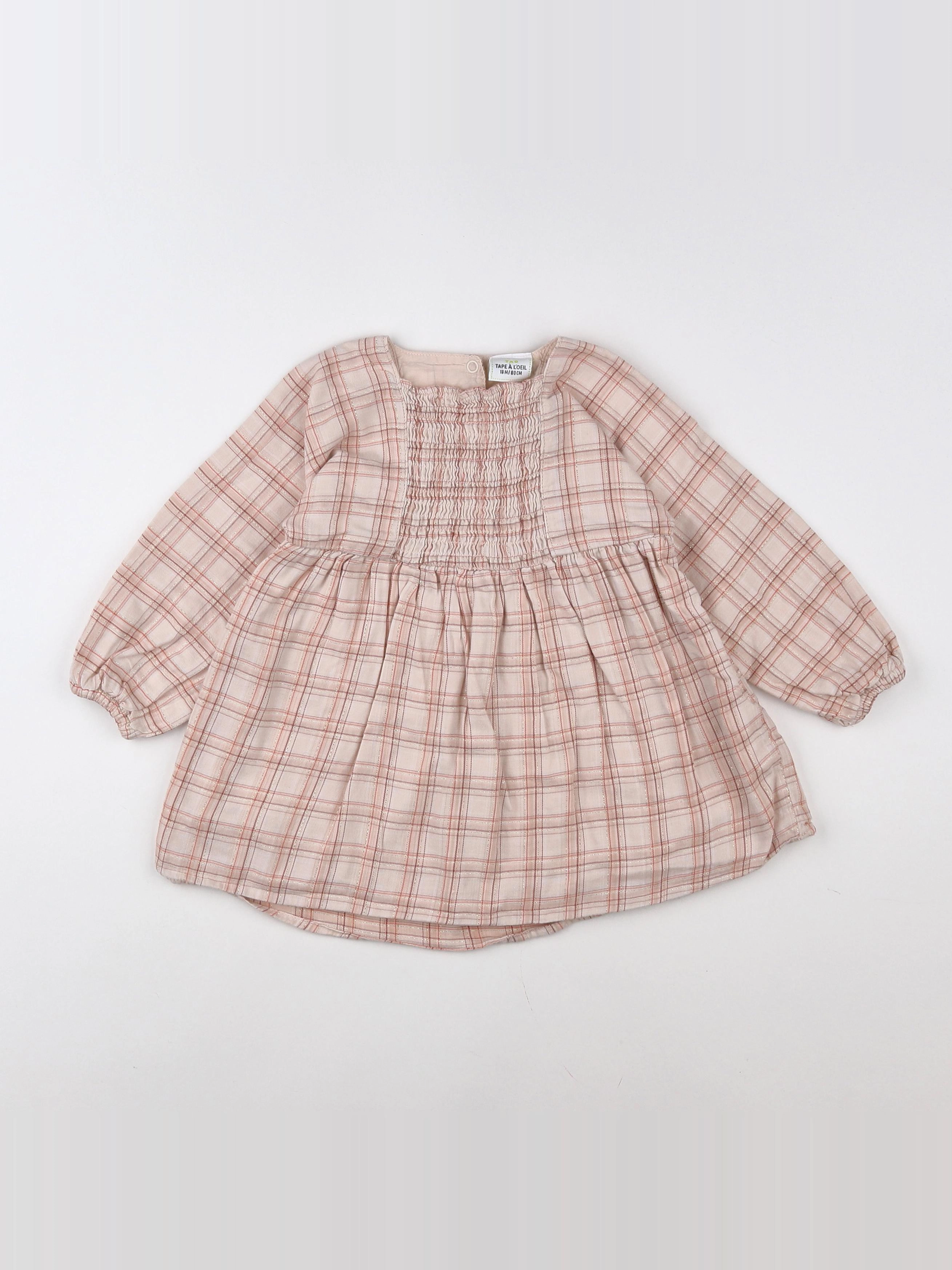 Tape à l'oeil - robe rose - 18 mois
