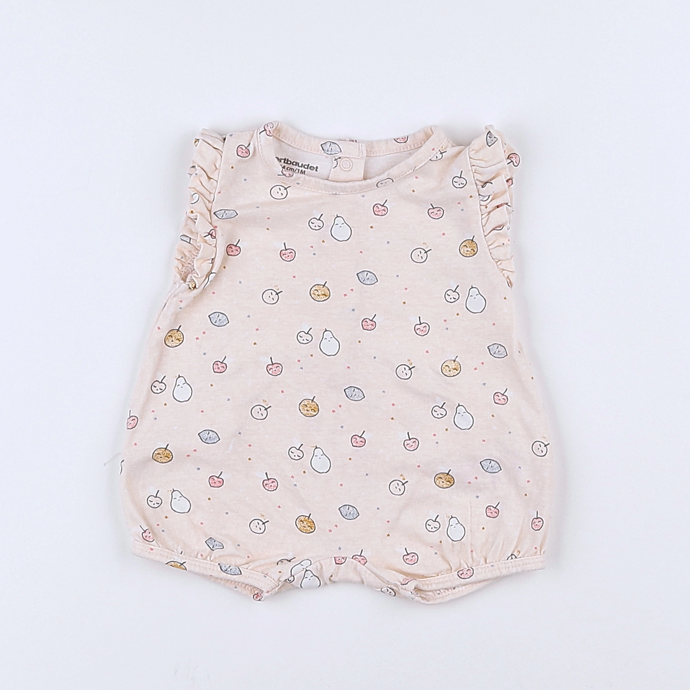 Vertbaudet - combinaison rose - 1 mois