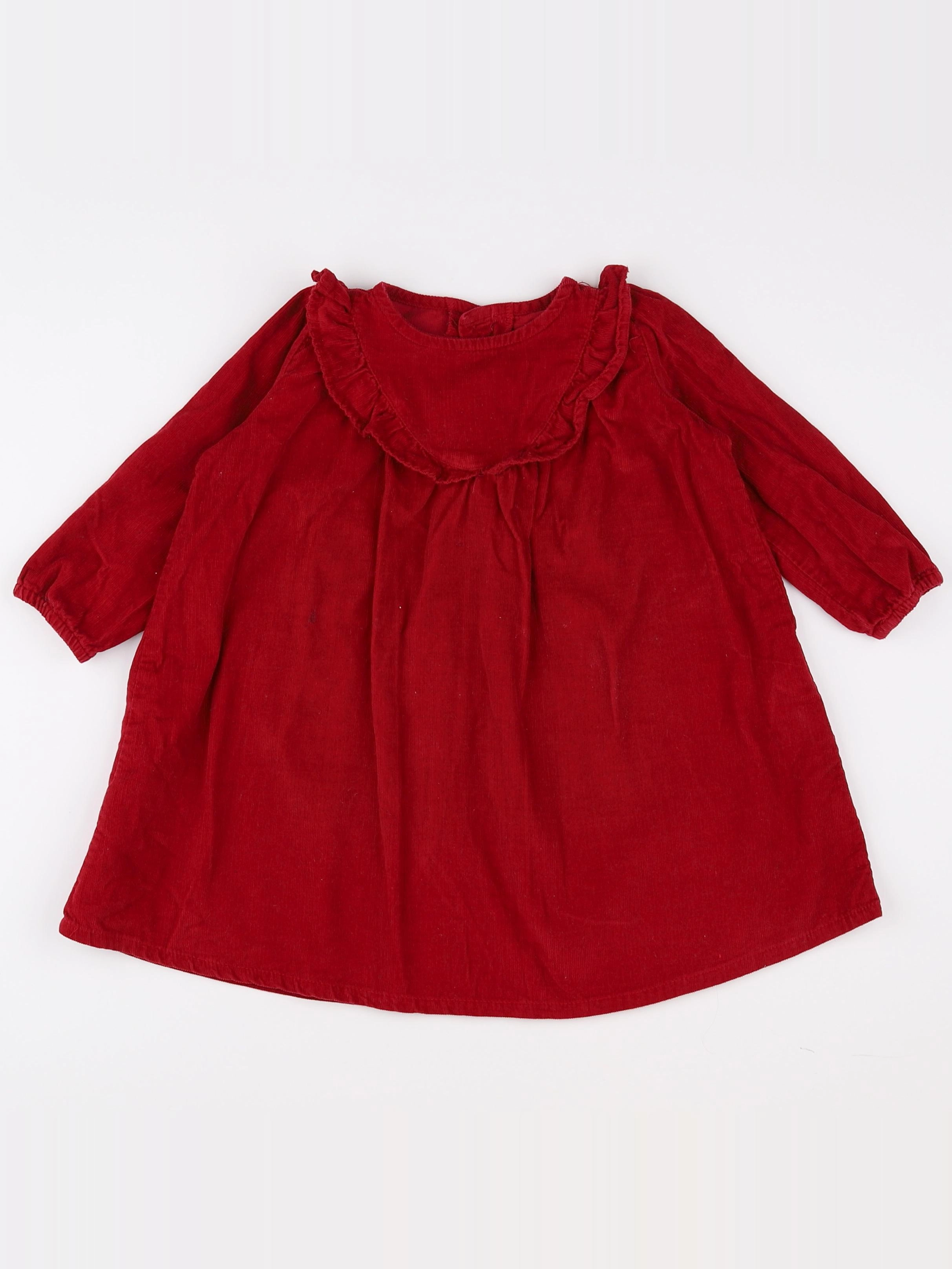 Boutchou - robe rouge - 12 mois