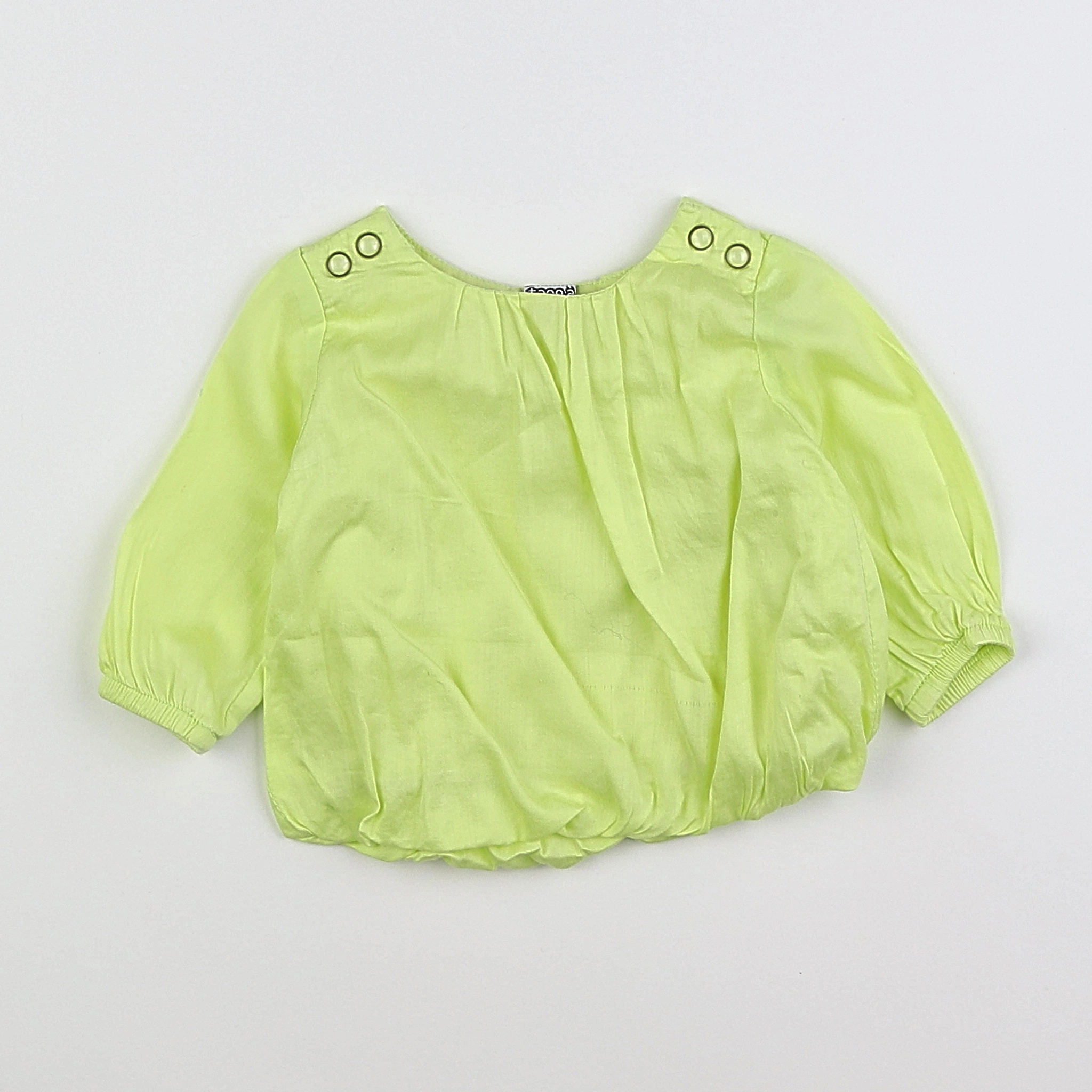 Tape à l'oeil - blouse jaune fluo - 3 mois