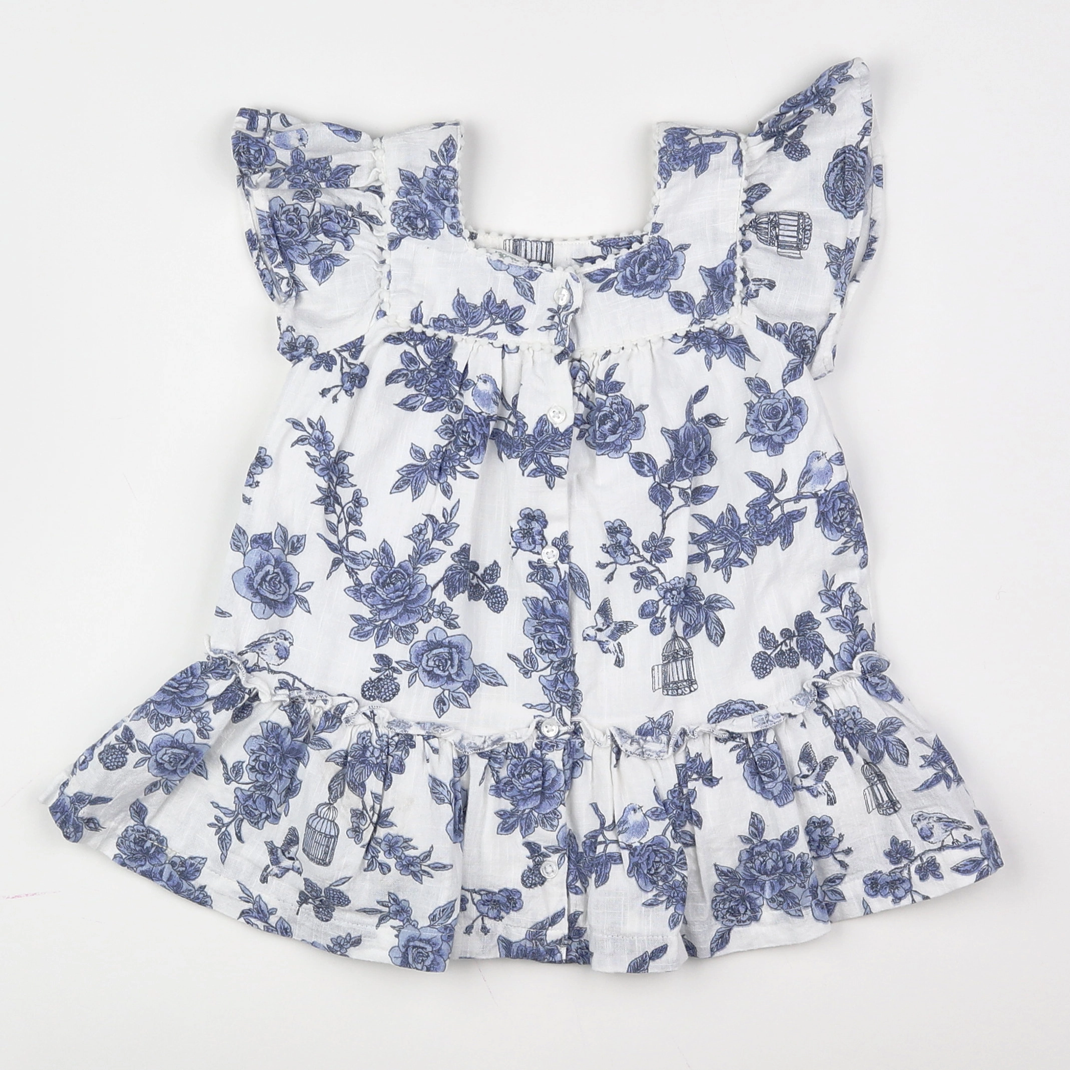 Vertbaudet - robe bleu - 18 mois