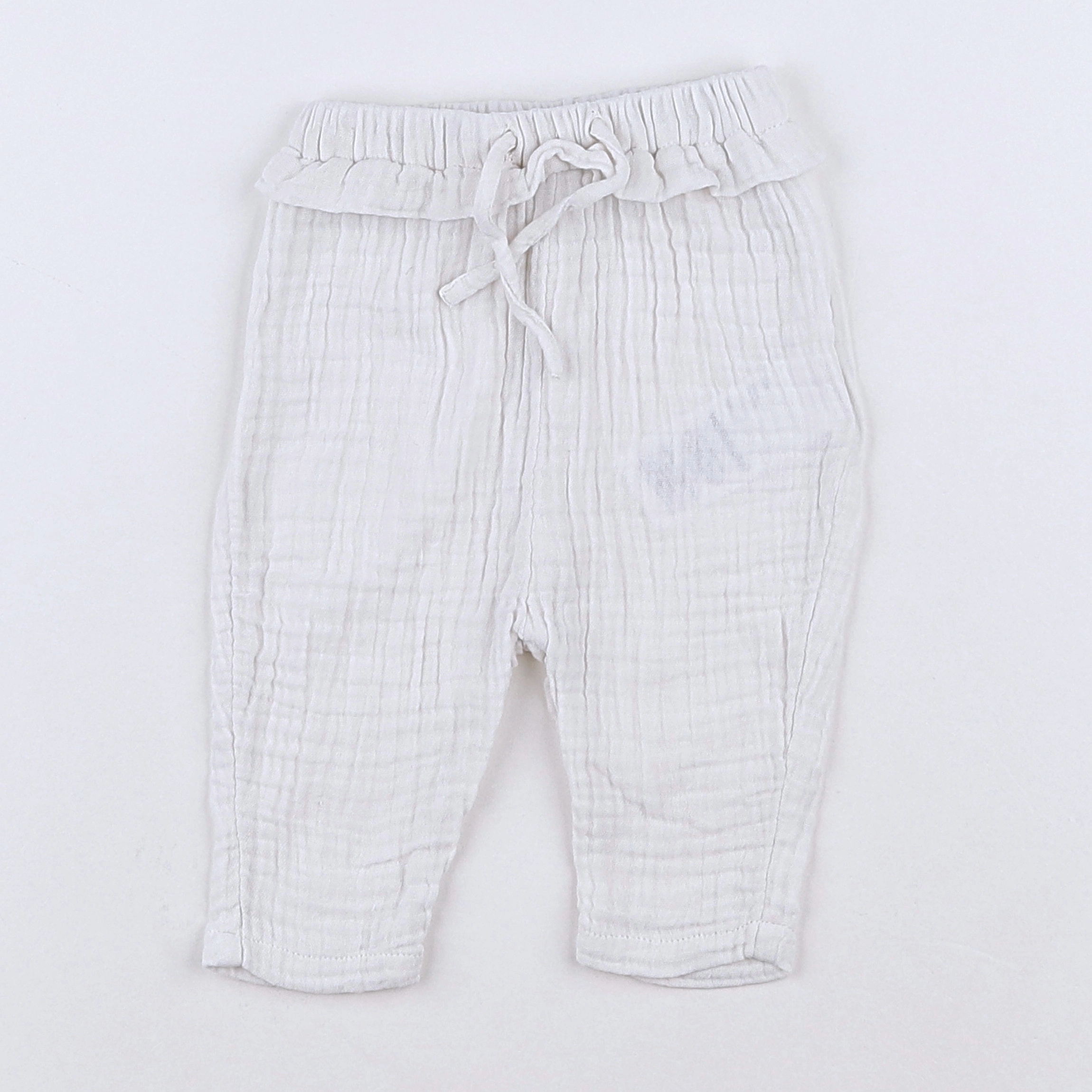 Vertbaudet - pantalon blanc - 3 mois
