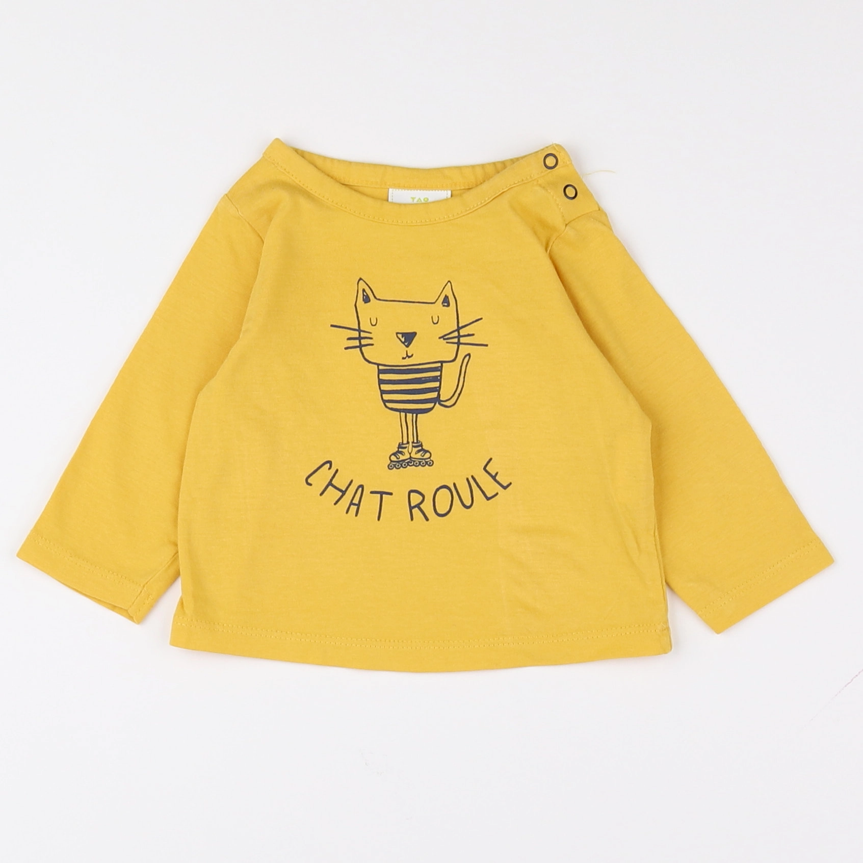 Tape à l'oeil - tee-shirt jaune - 3 mois