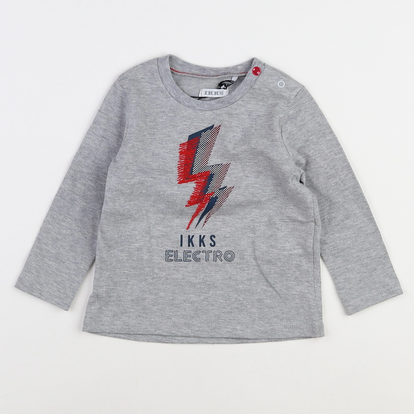 IKKS - tee-shirt gris (neuf) - 12 mois