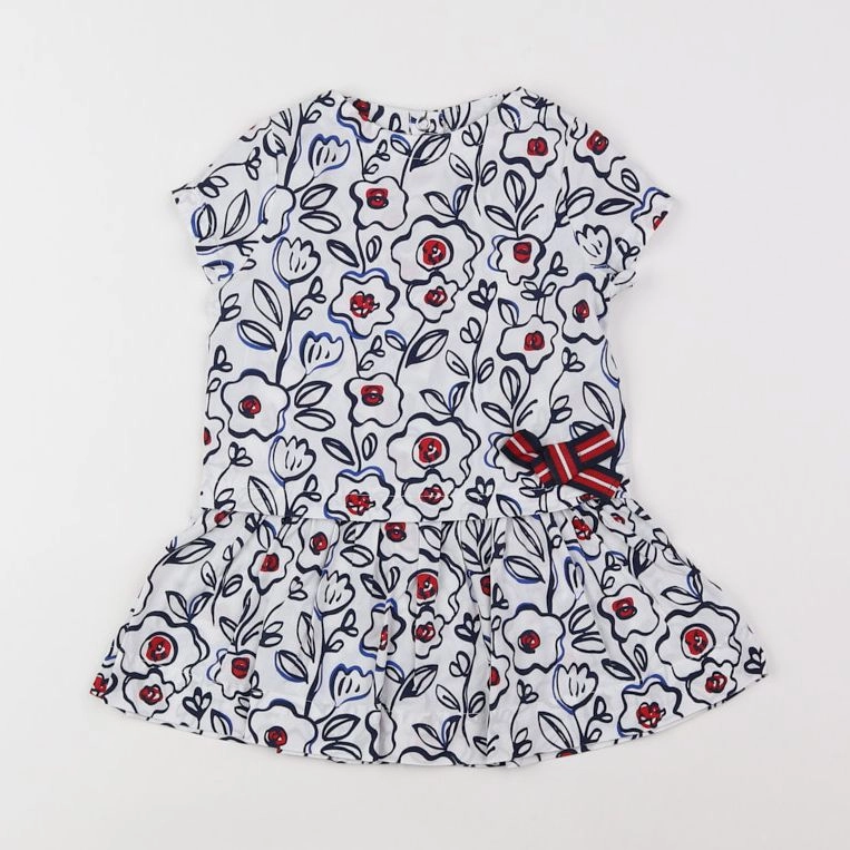 Petit Bateau - robe bleu - 12 mois