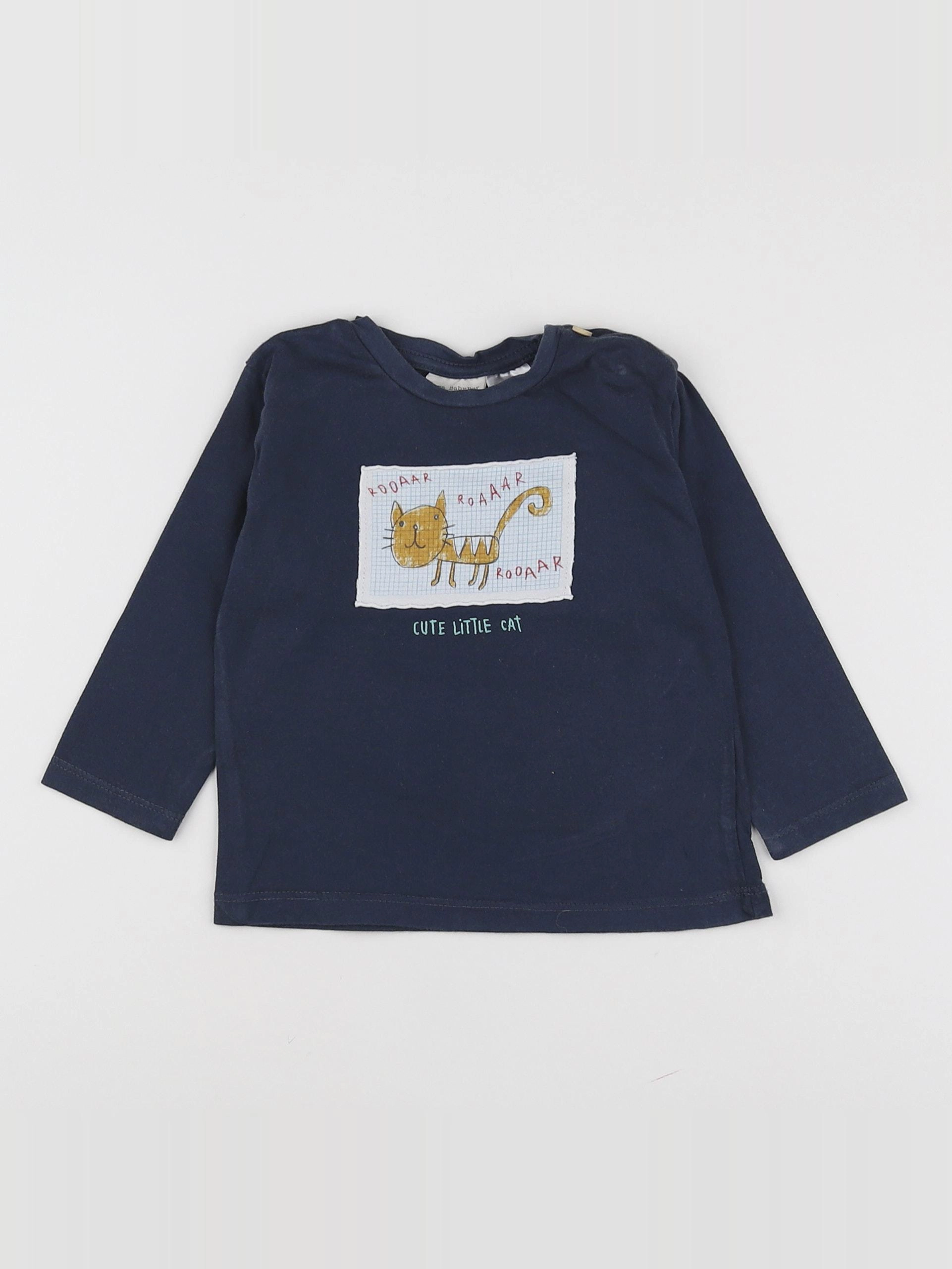 Zara - tee-shirt gris - 6/9 mois