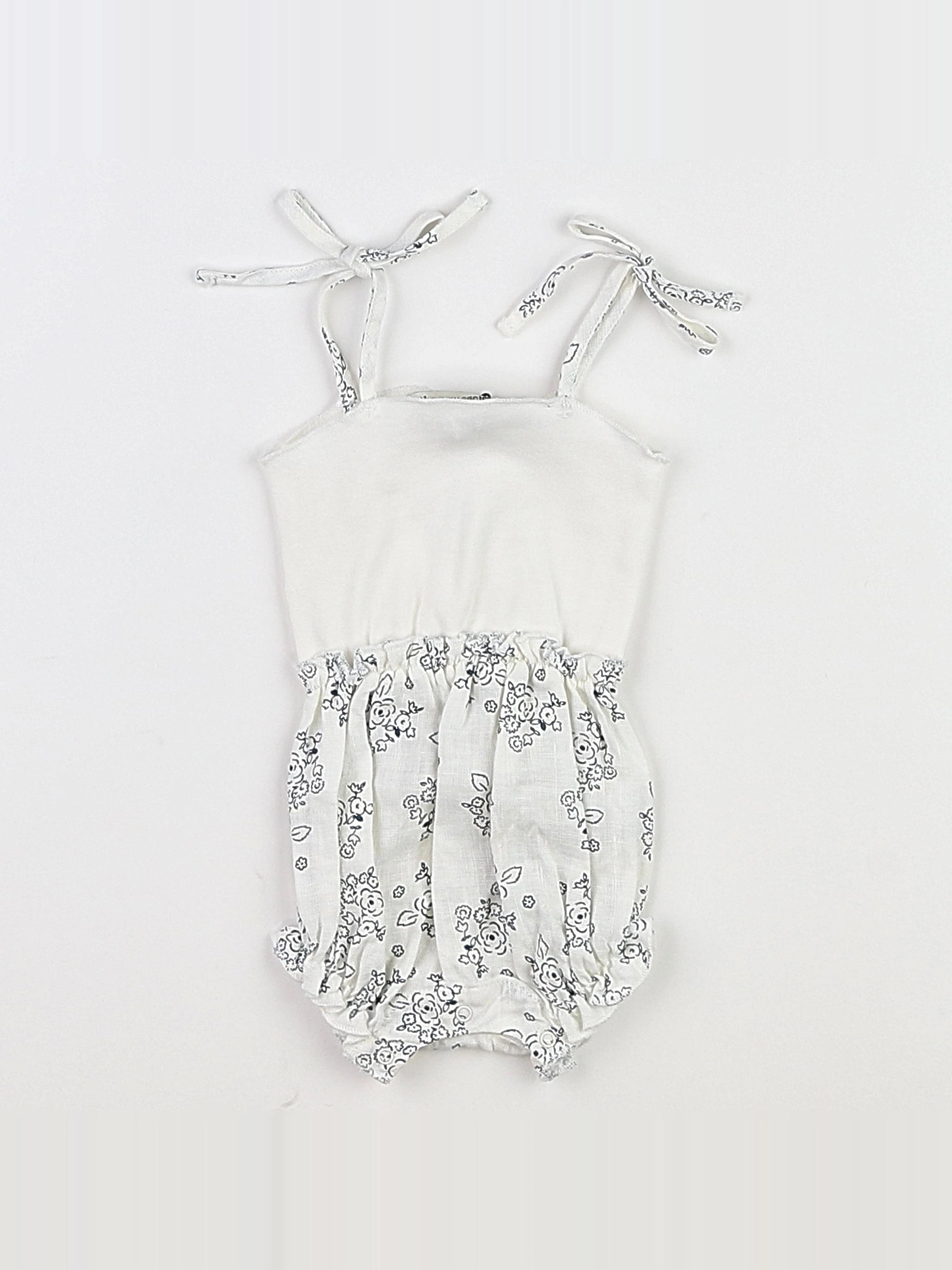 The new society - combinaison blanc, bleu (état neuf) - 3 mois