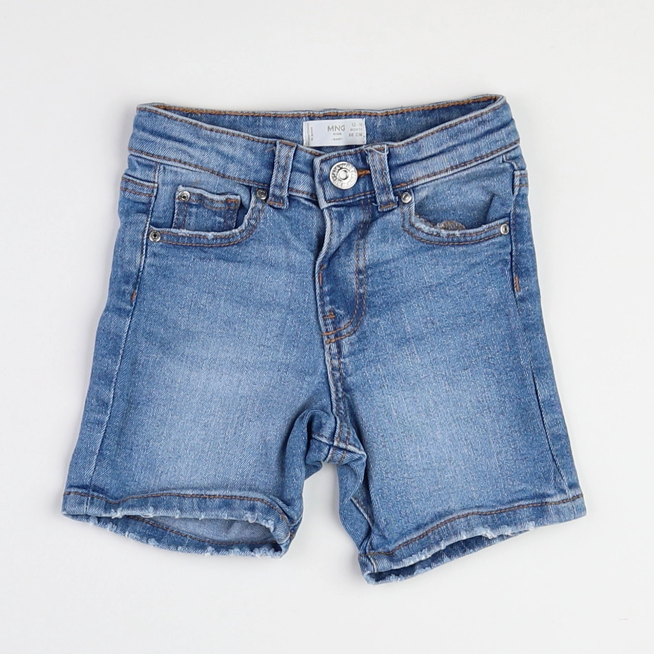 Mango - short bleu - 12/18 mois