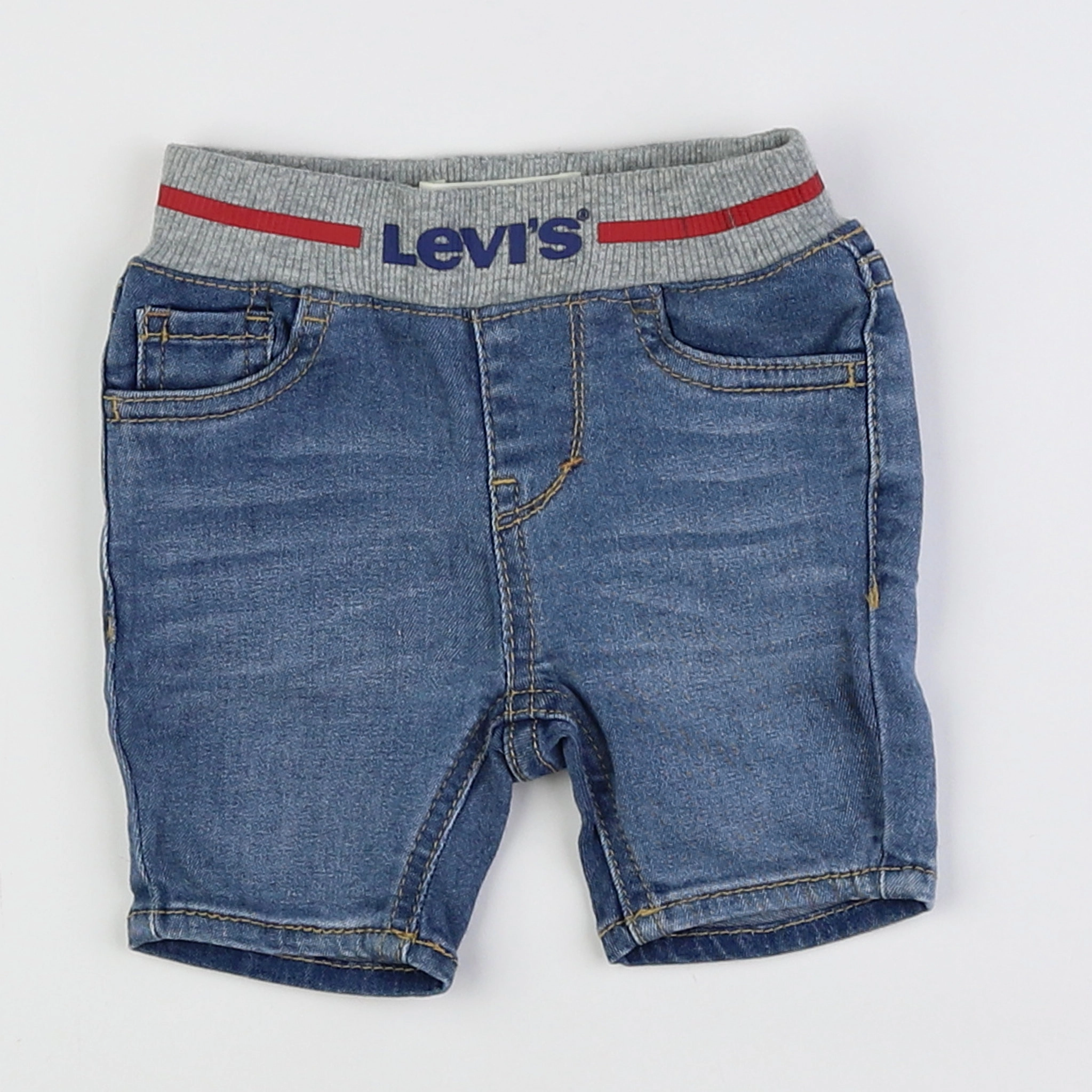 Levi's - short bleu - 12 mois