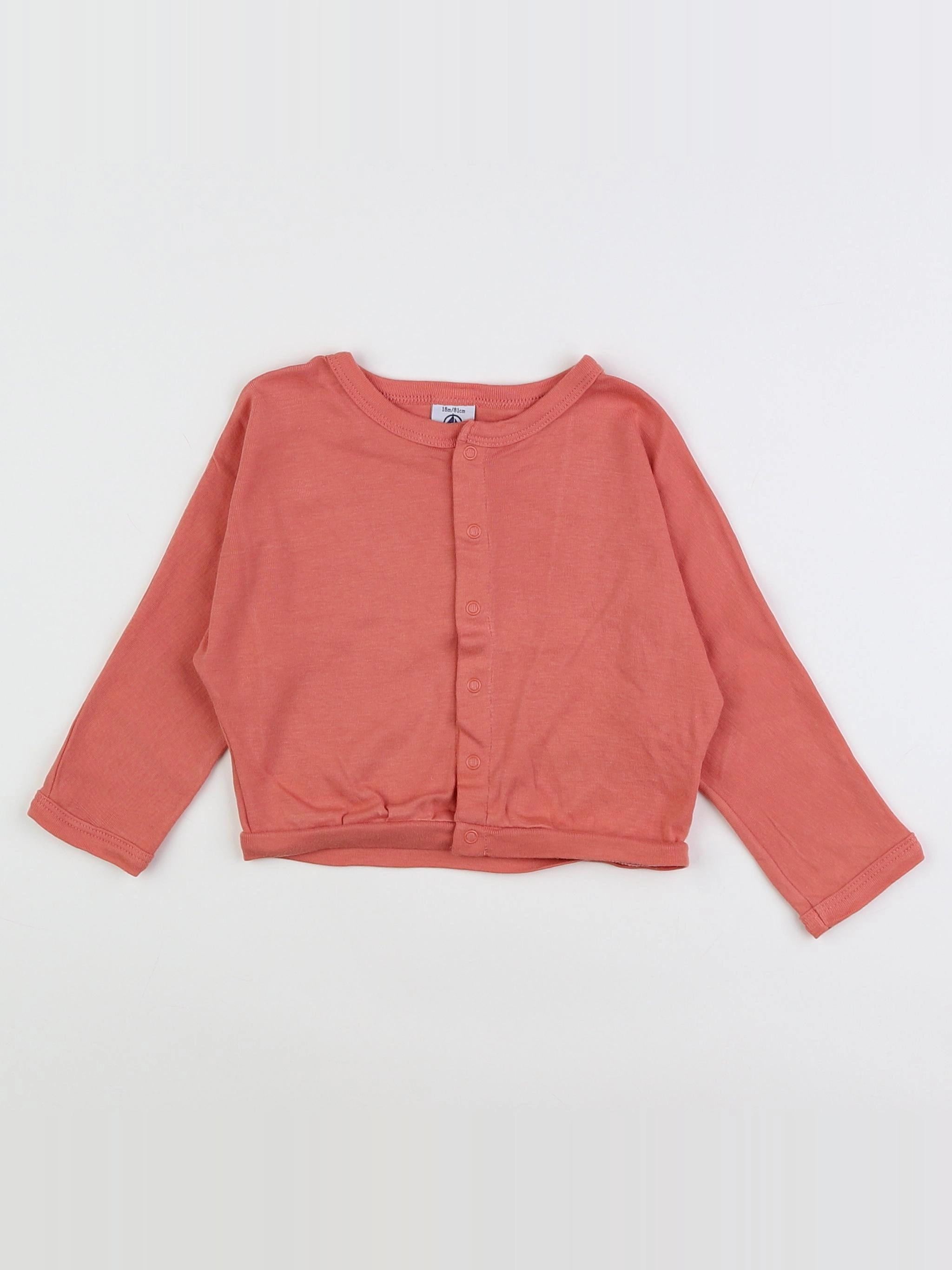 Petit Bateau - tee-shirt rose - 18 mois