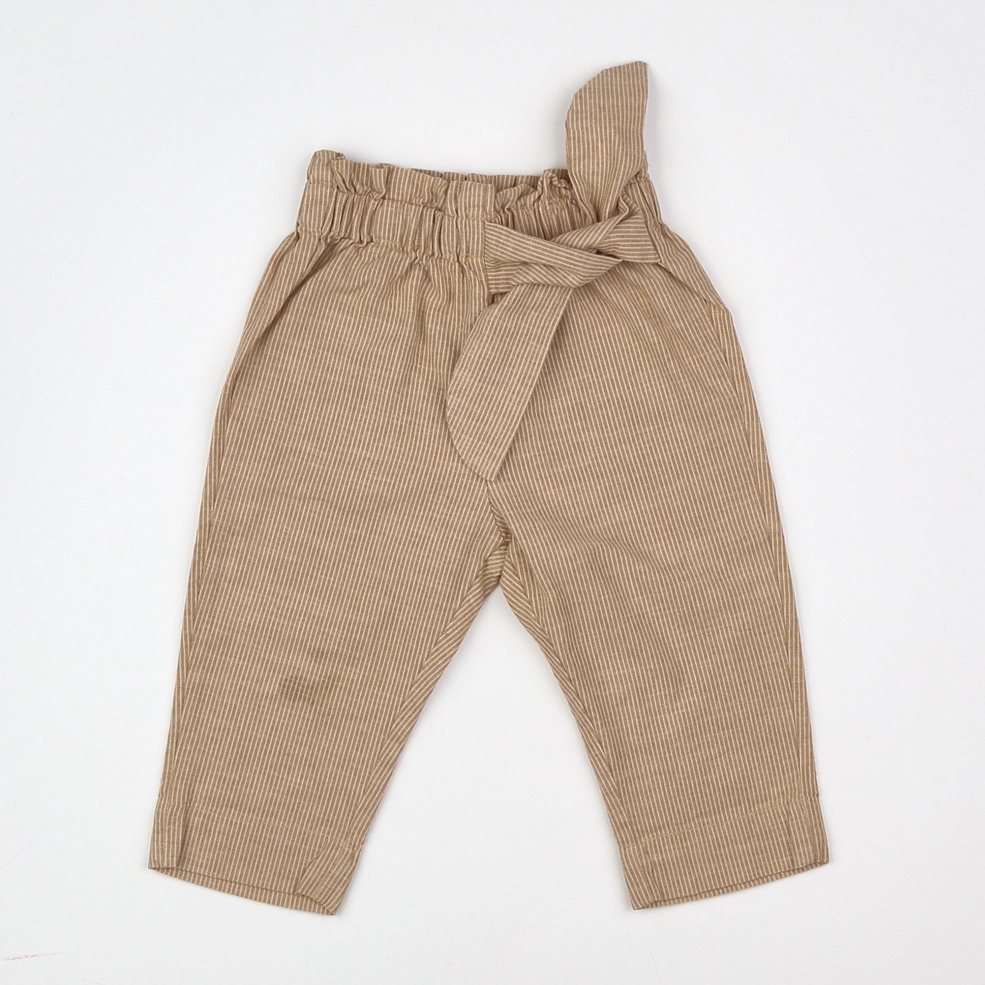 Vertbaudet - pantalon marron - 9 mois