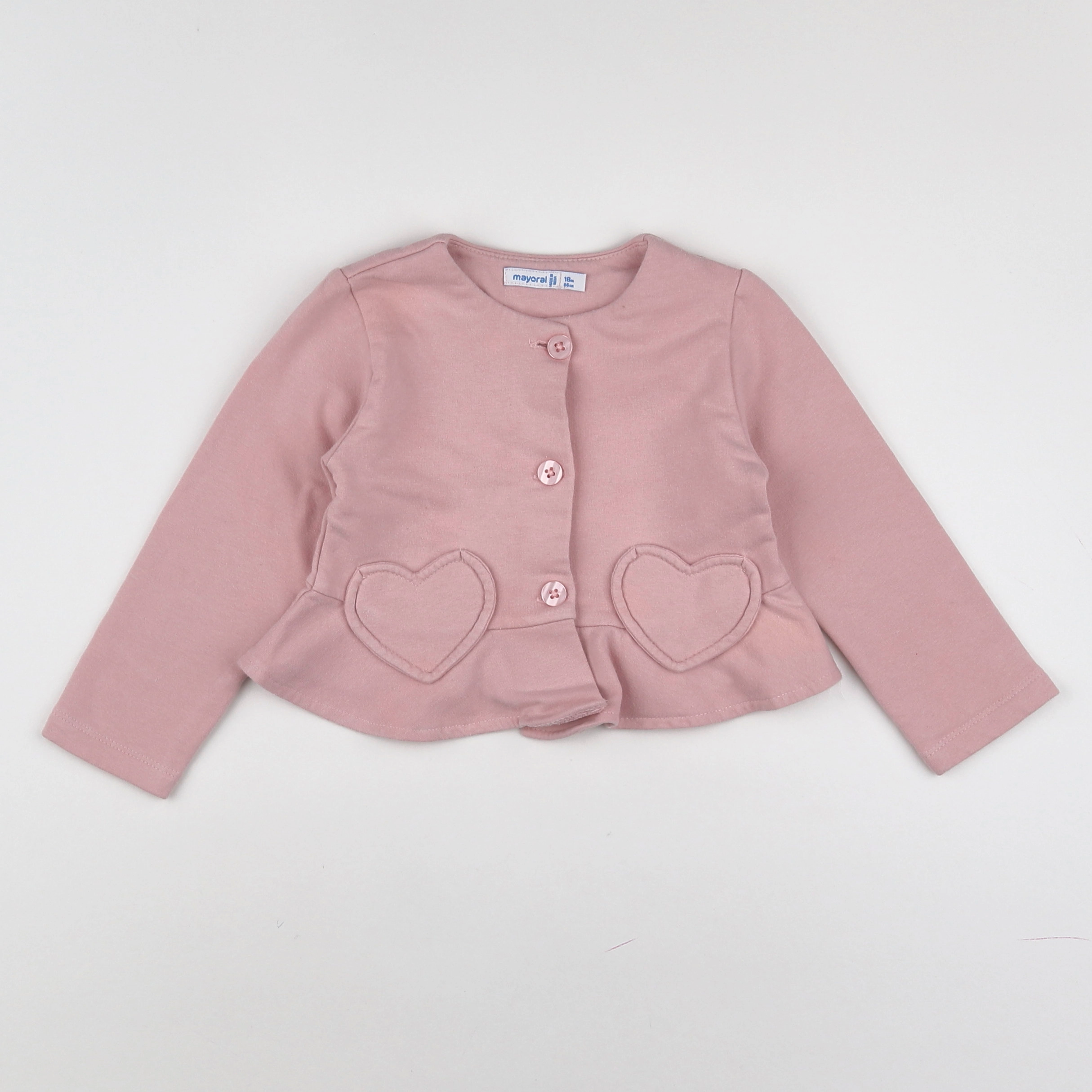 Mayoral - gilet rose - 18 mois