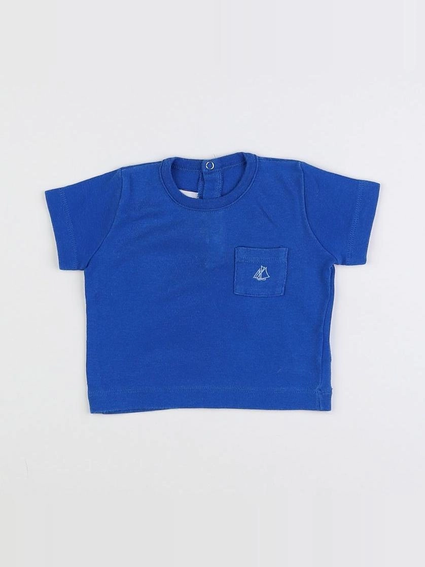 Petit Bateau - tee-shirt bleu - 3 mois