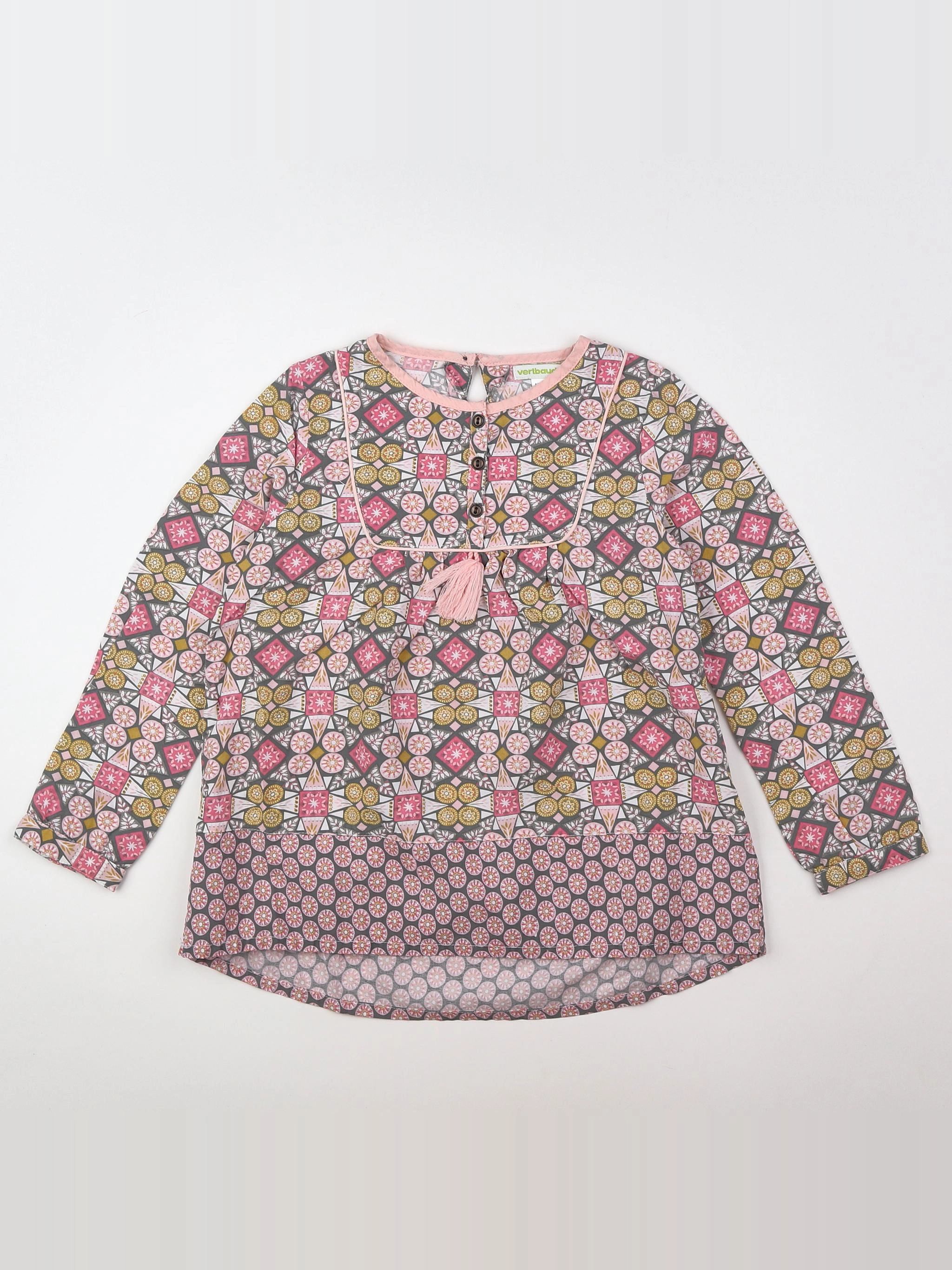 Vertbaudet - blouse rose - 6 ans