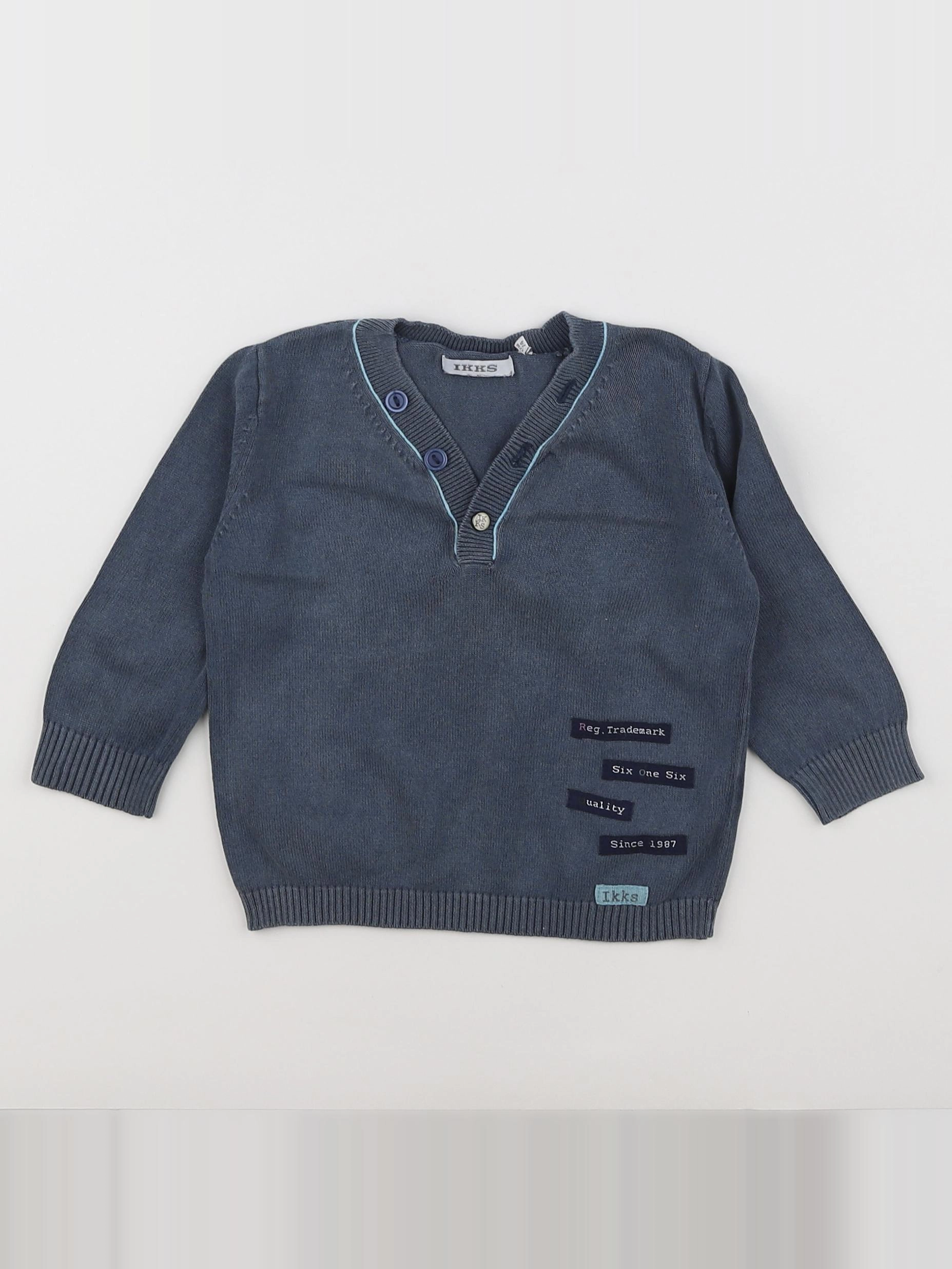 IKKS - pull gris - 12 mois