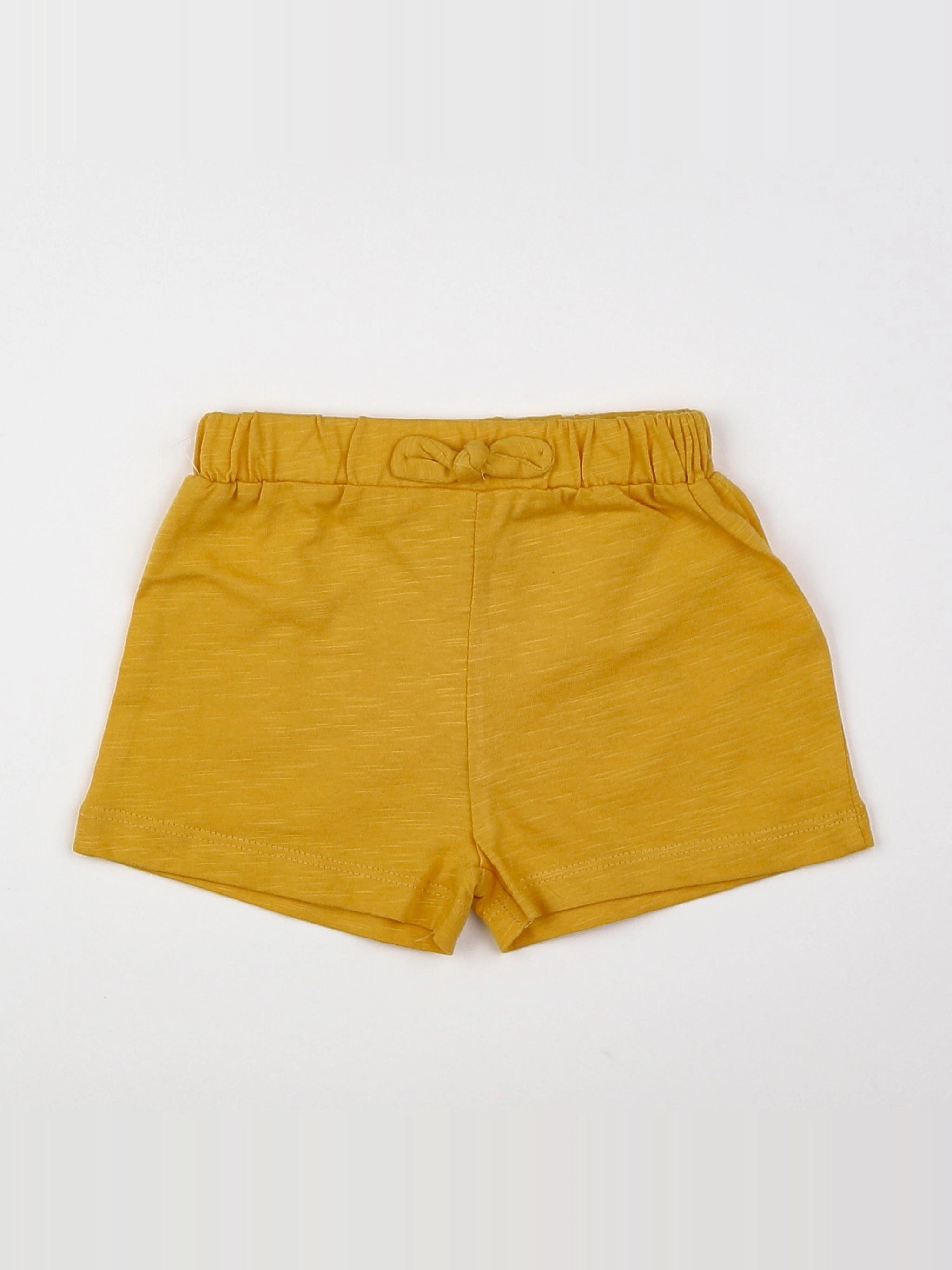 Vertbaudet - short jaune - 9 mois